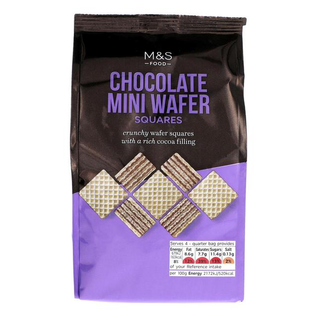 Chocolate Mini Wafer Squares 125g