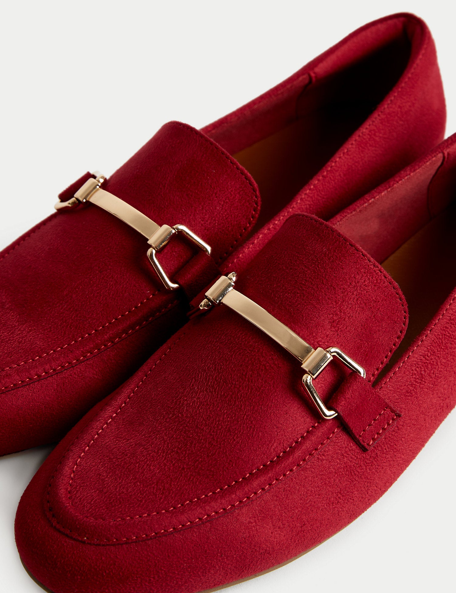 Trim Detail Slip On Flat Loafers