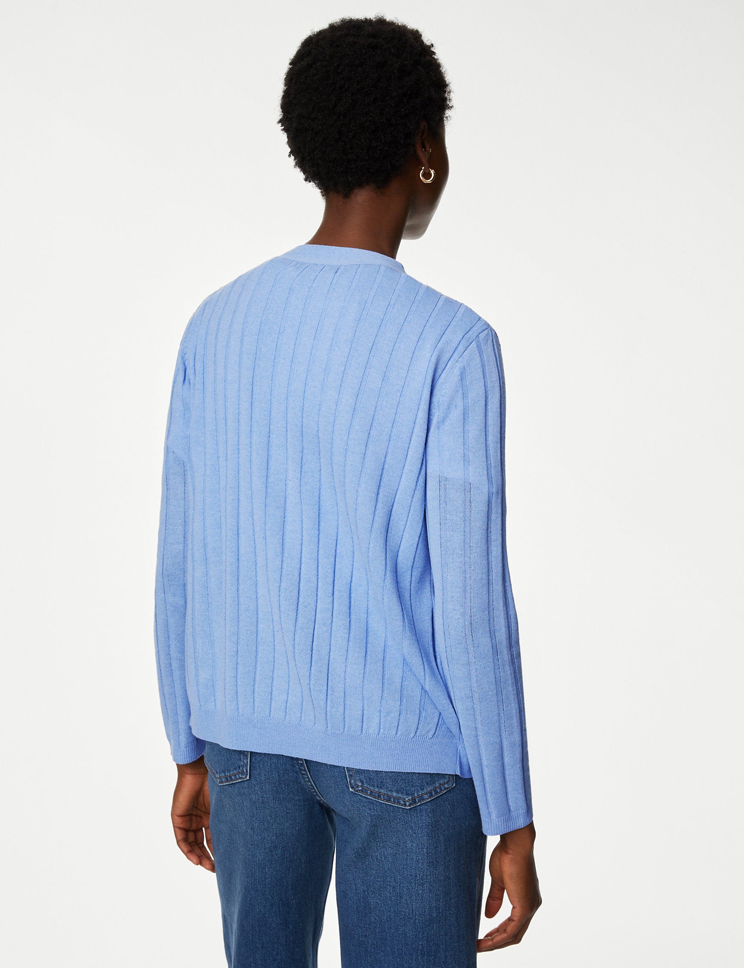 Edge to Edge Relaxed Cardigan with Linen