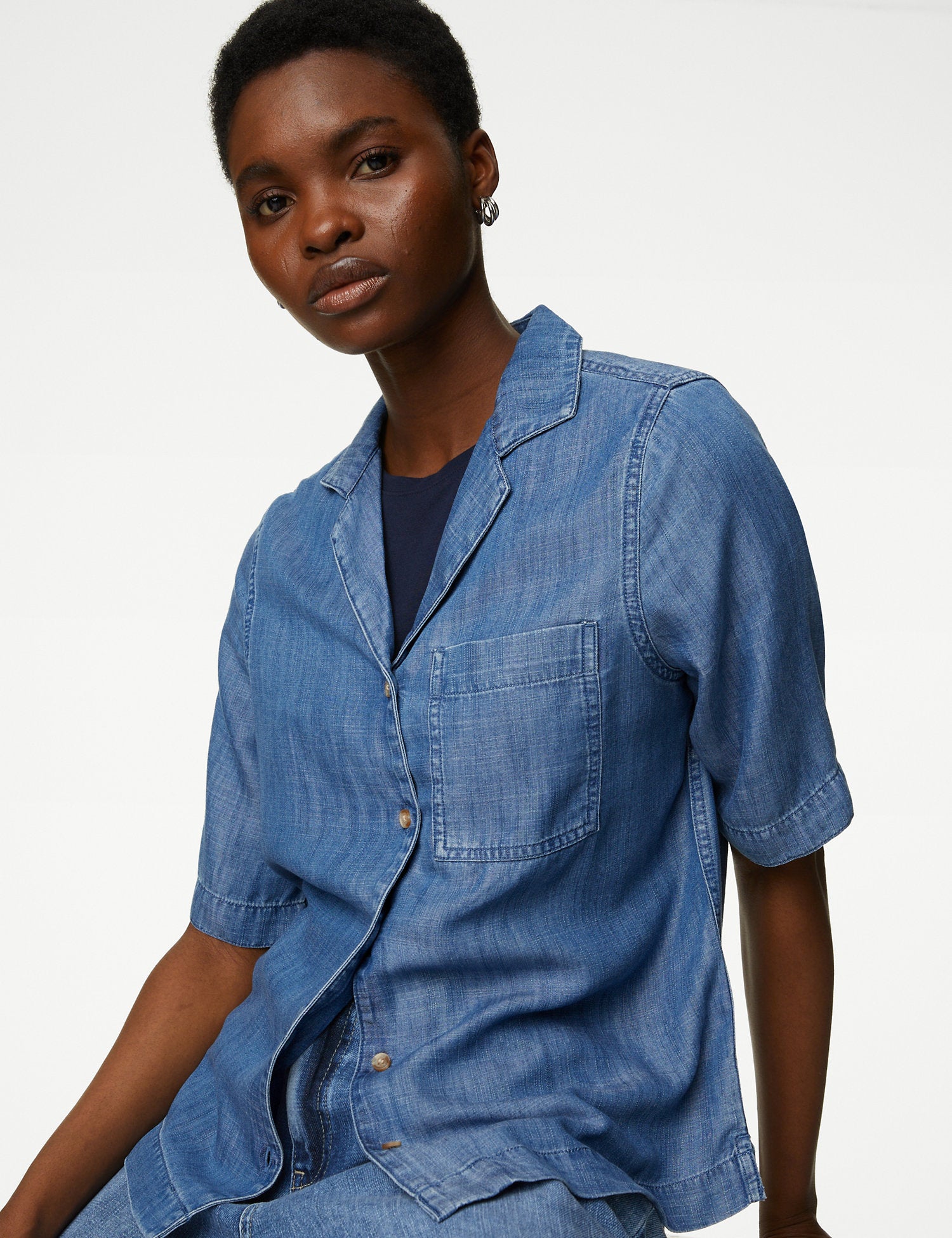 Pure Tencel™ Collared Shirt