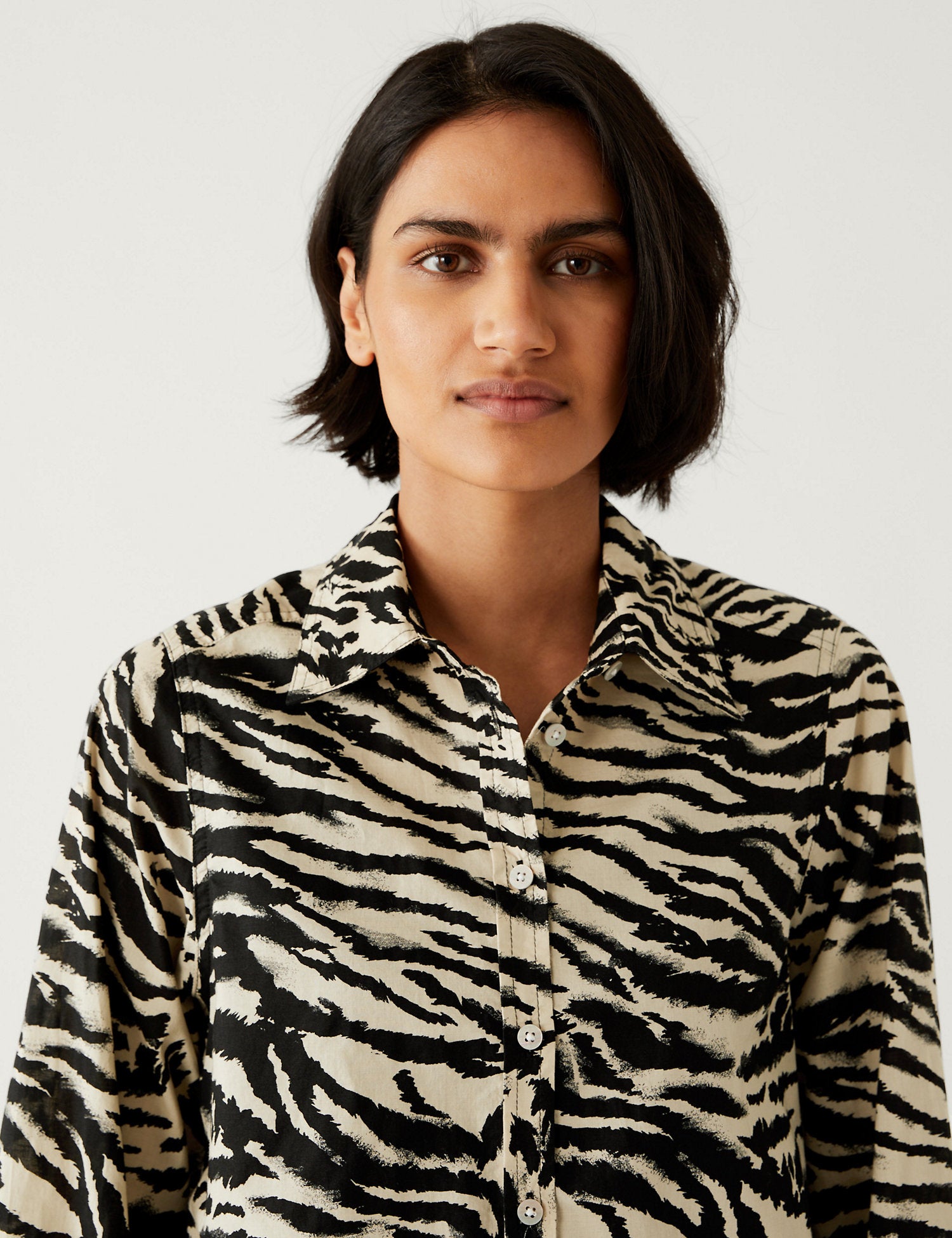 Pure Cotton Printed Collared Shirt