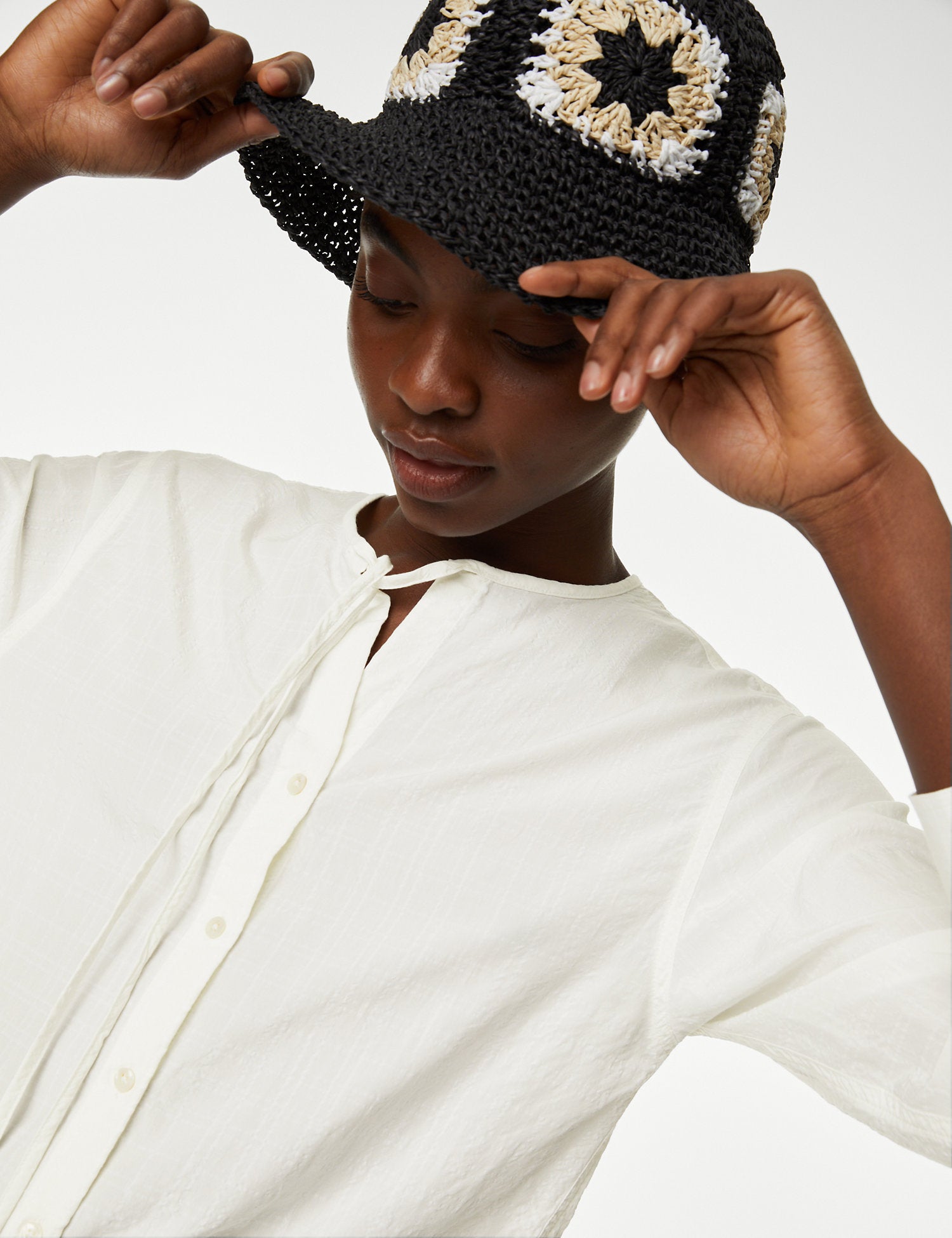 Modal Rich Longline Blouse