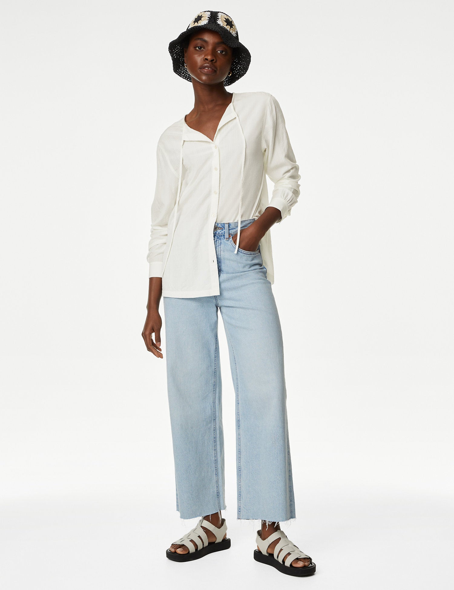 Modal Rich Longline Blouse