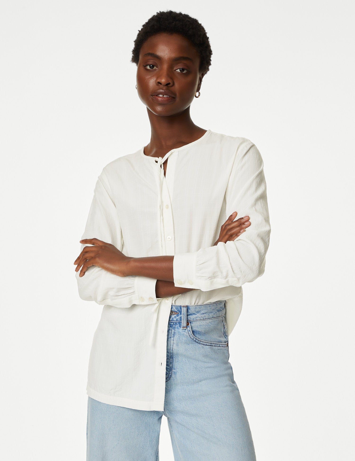 Modal Rich Longline Blouse