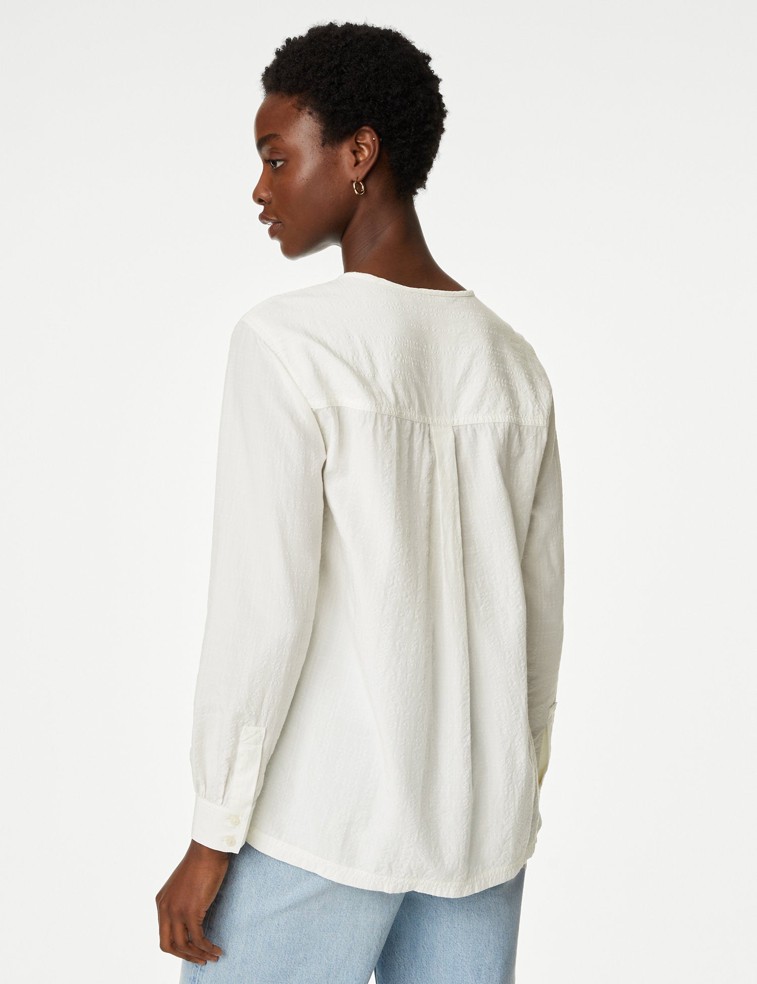 Modal Rich Longline Blouse