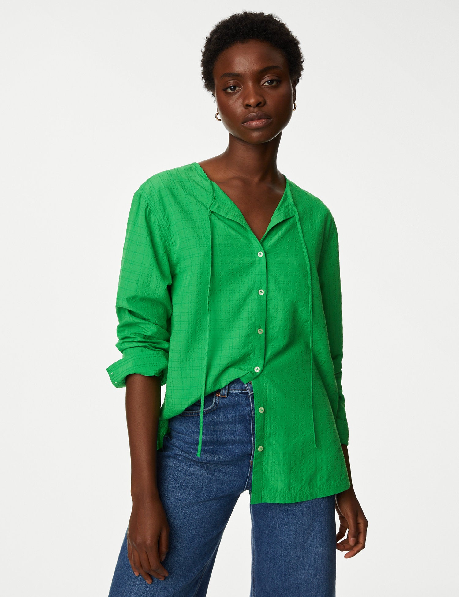 Modal Rich Longline Blouse