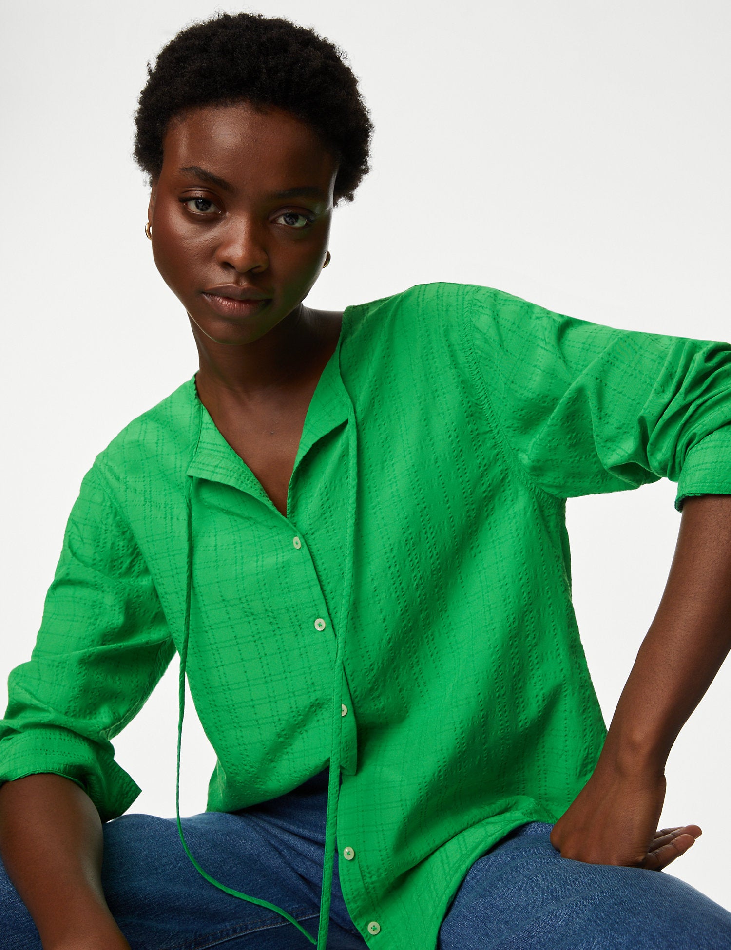 Modal Rich Longline Blouse
