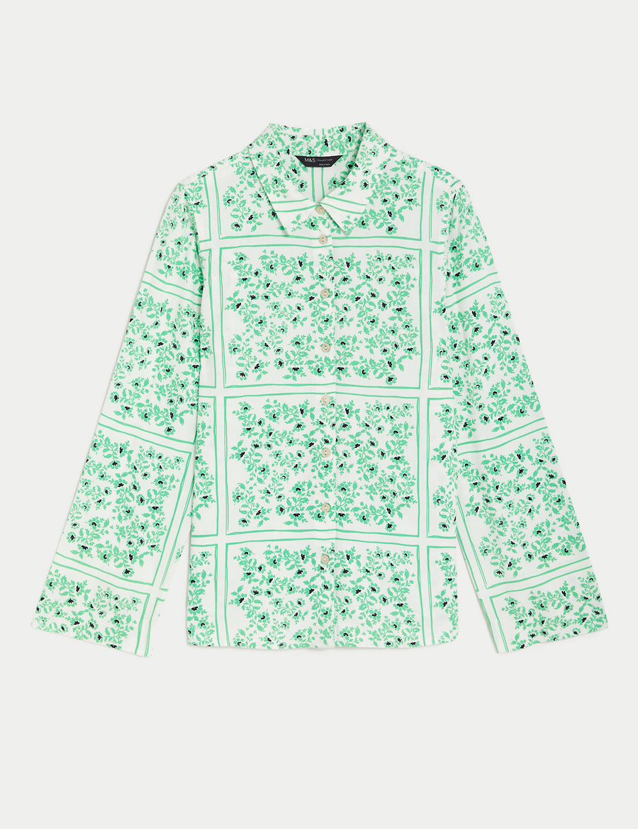 Floral Collared Blouse
