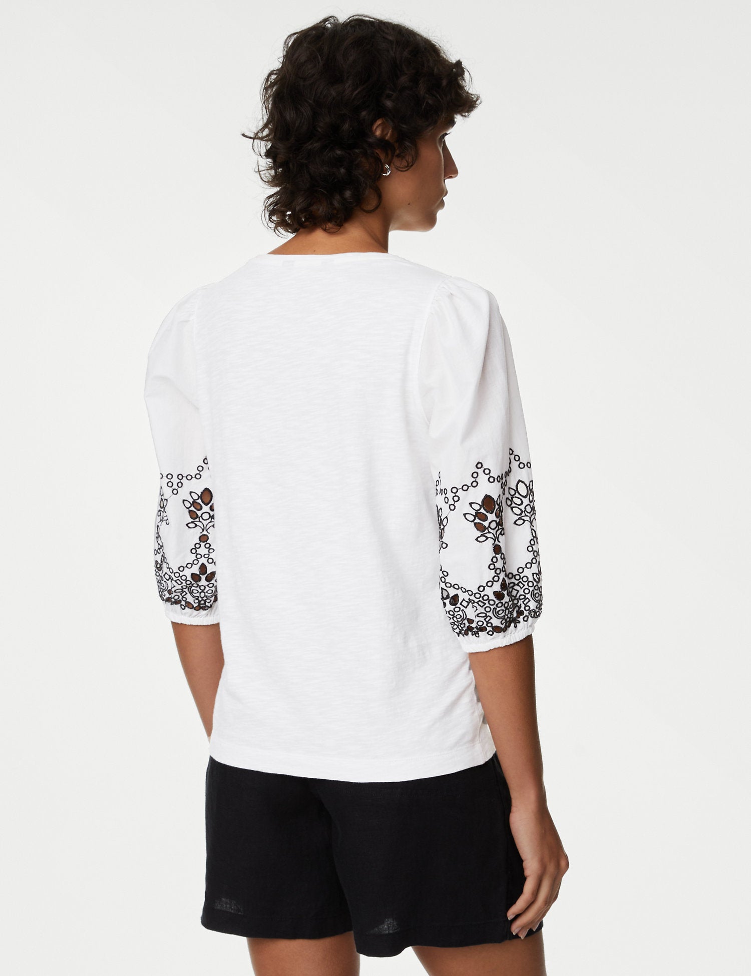 Pure Cotton Broderie Top