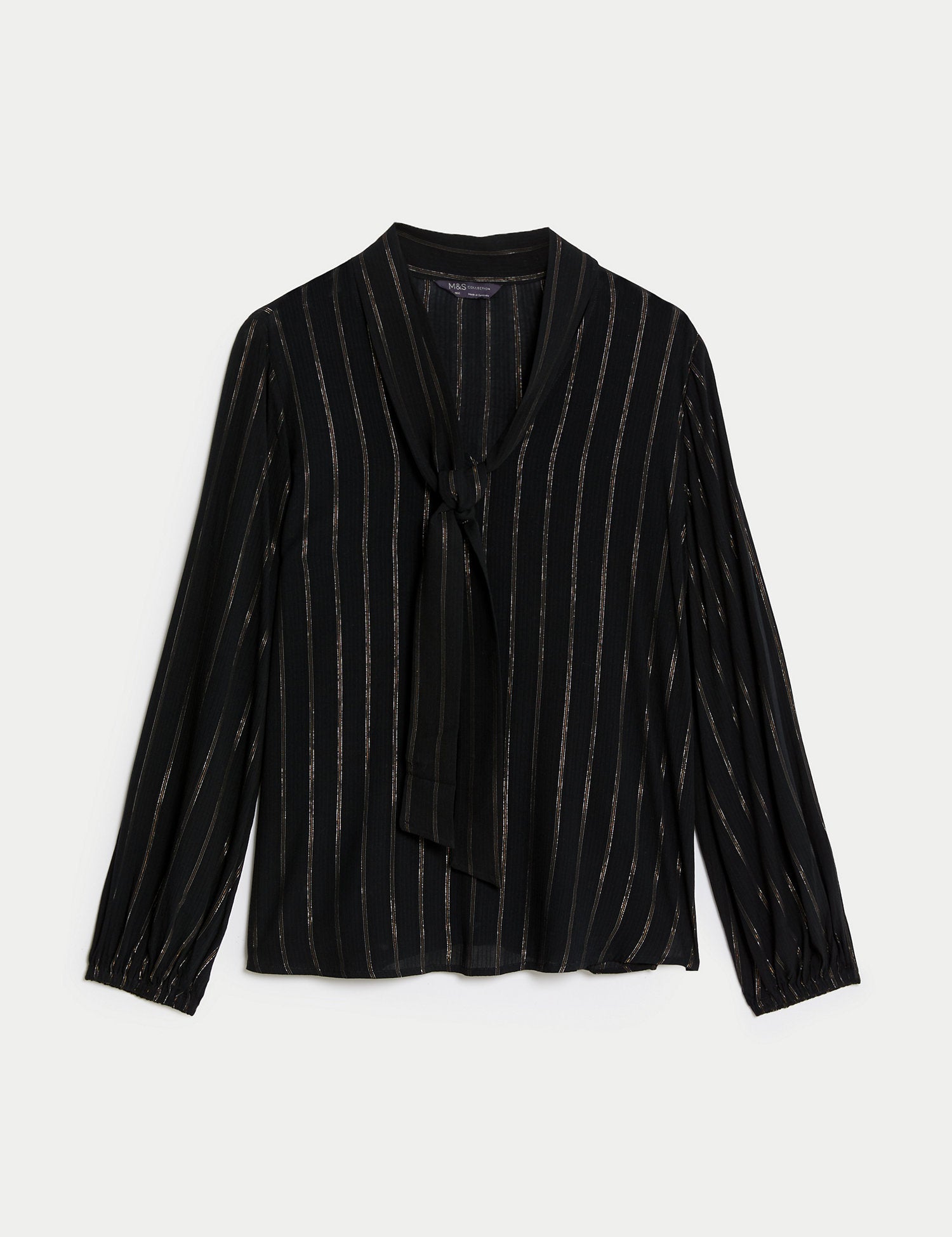 Tie Neck Popover Blouse