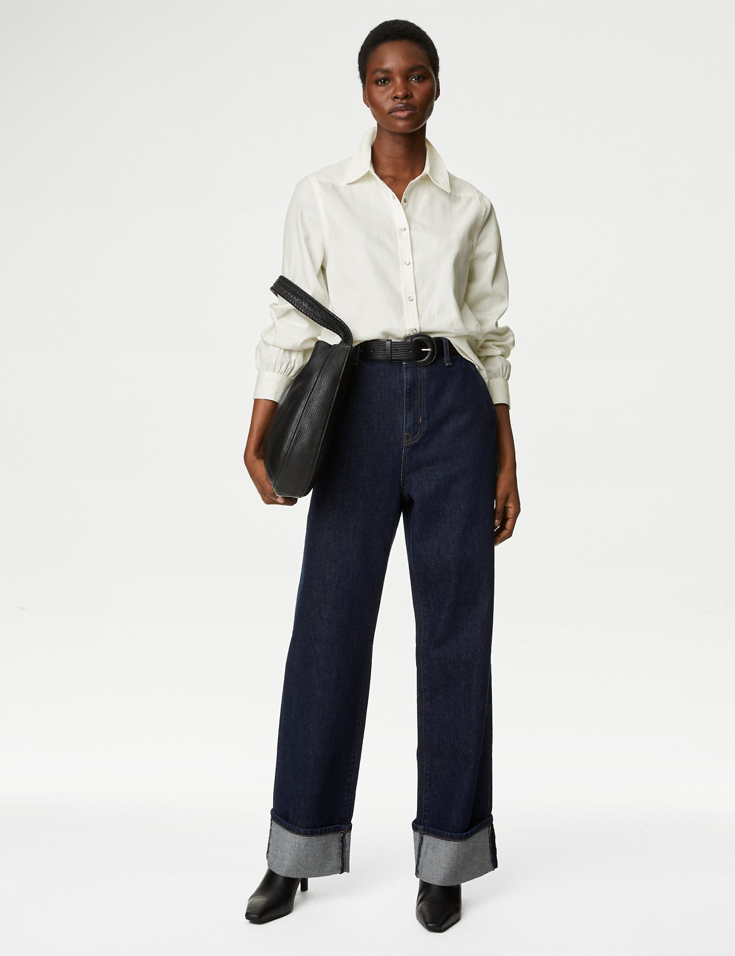 Pure Cotton Collared Shirt