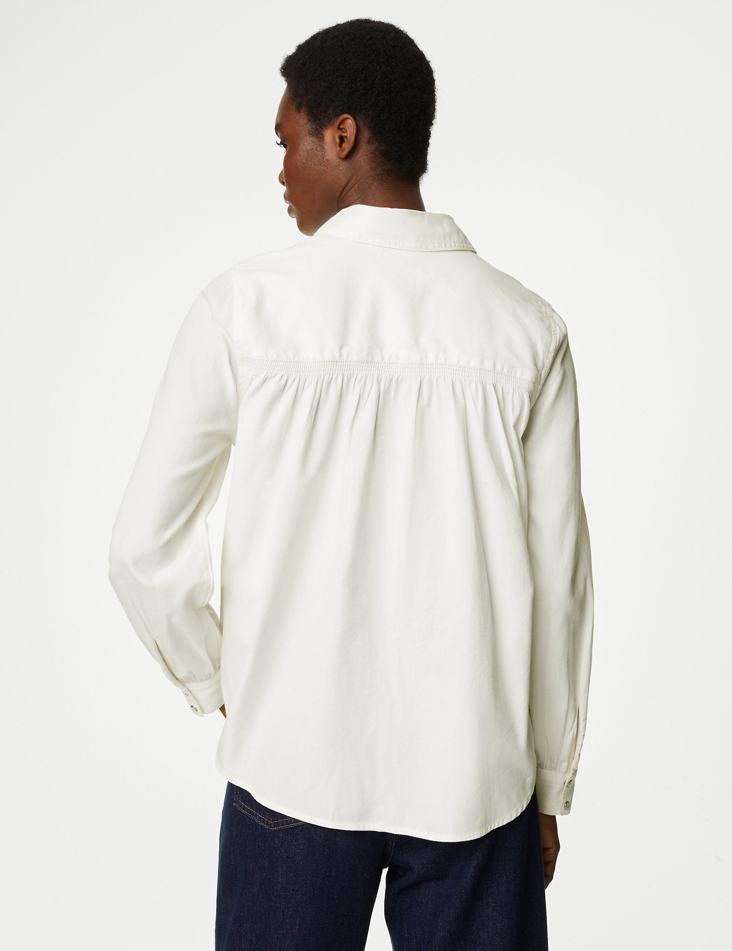 Pure Cotton Collared Shirt