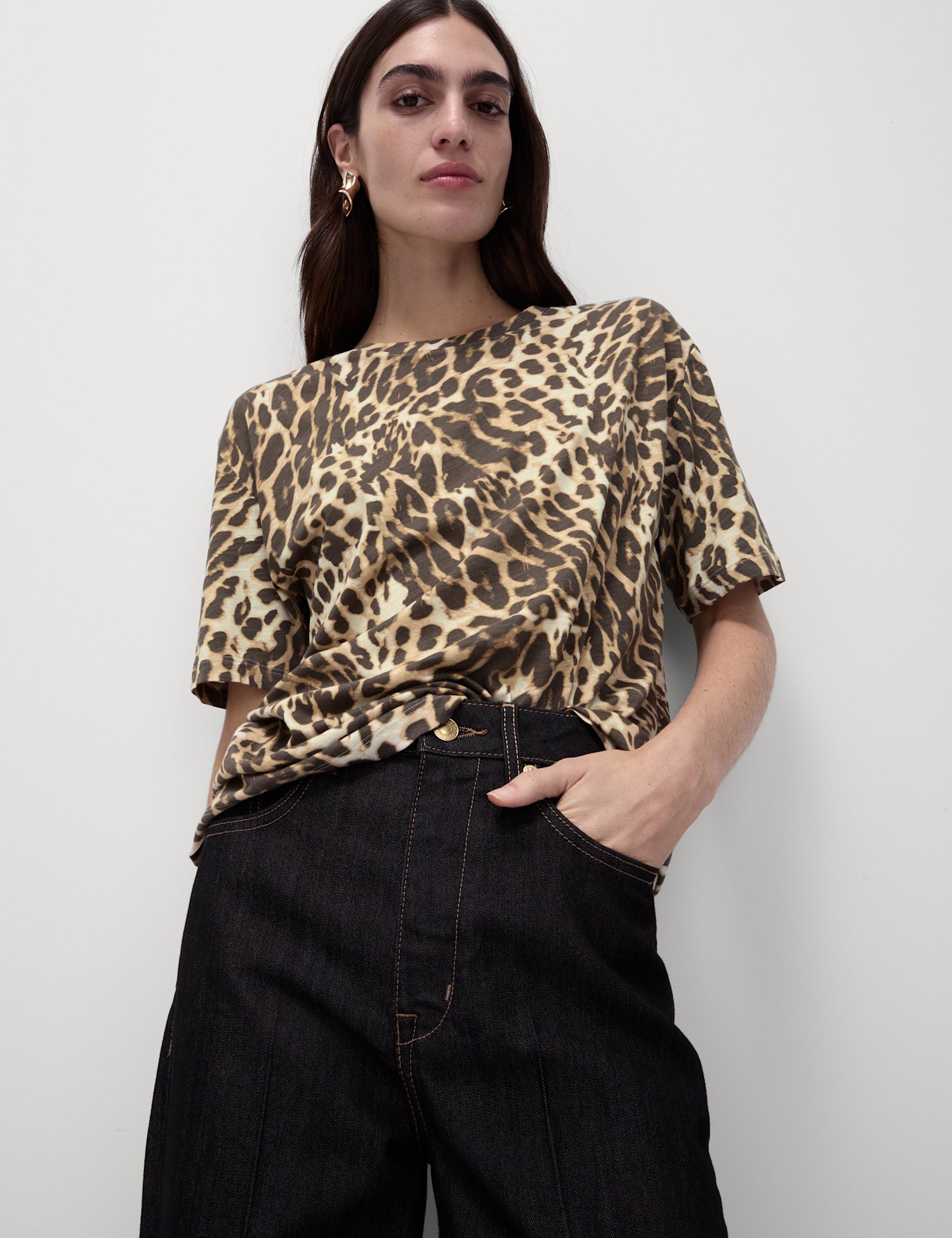 Cotton Modal Blend Printed T-Shirt