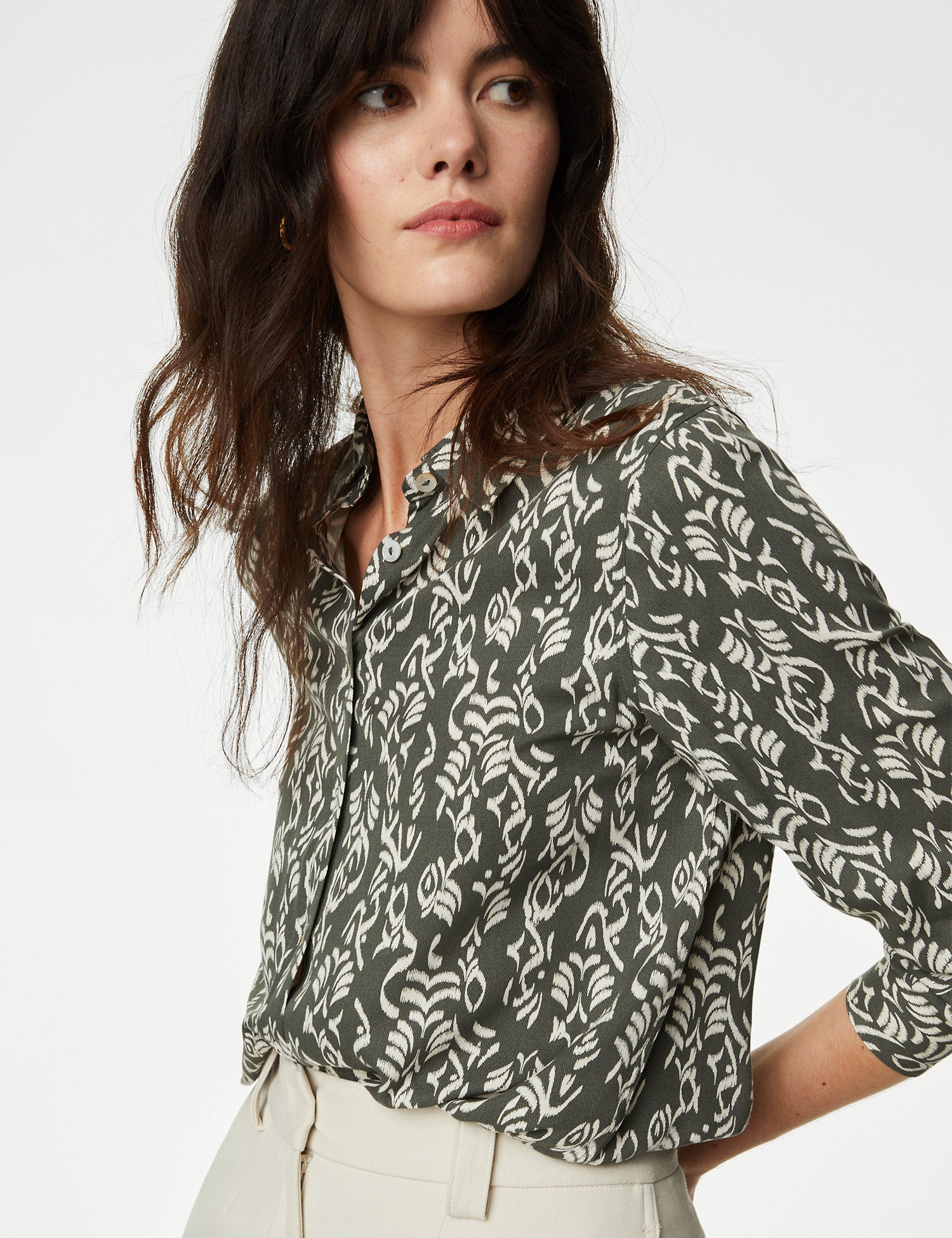 Printed Collared Shirt