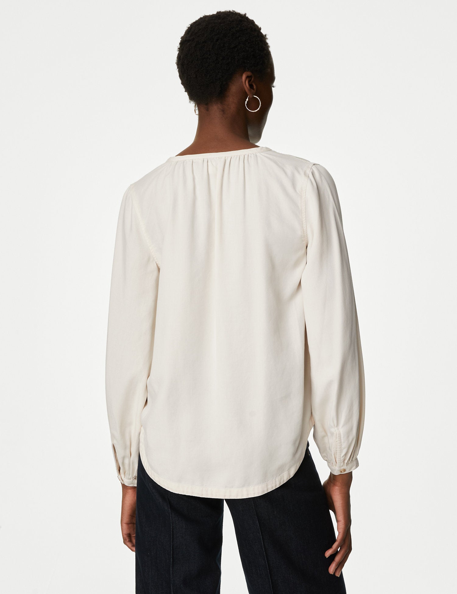 Pure Lyocell™ V-Neck Blouse
