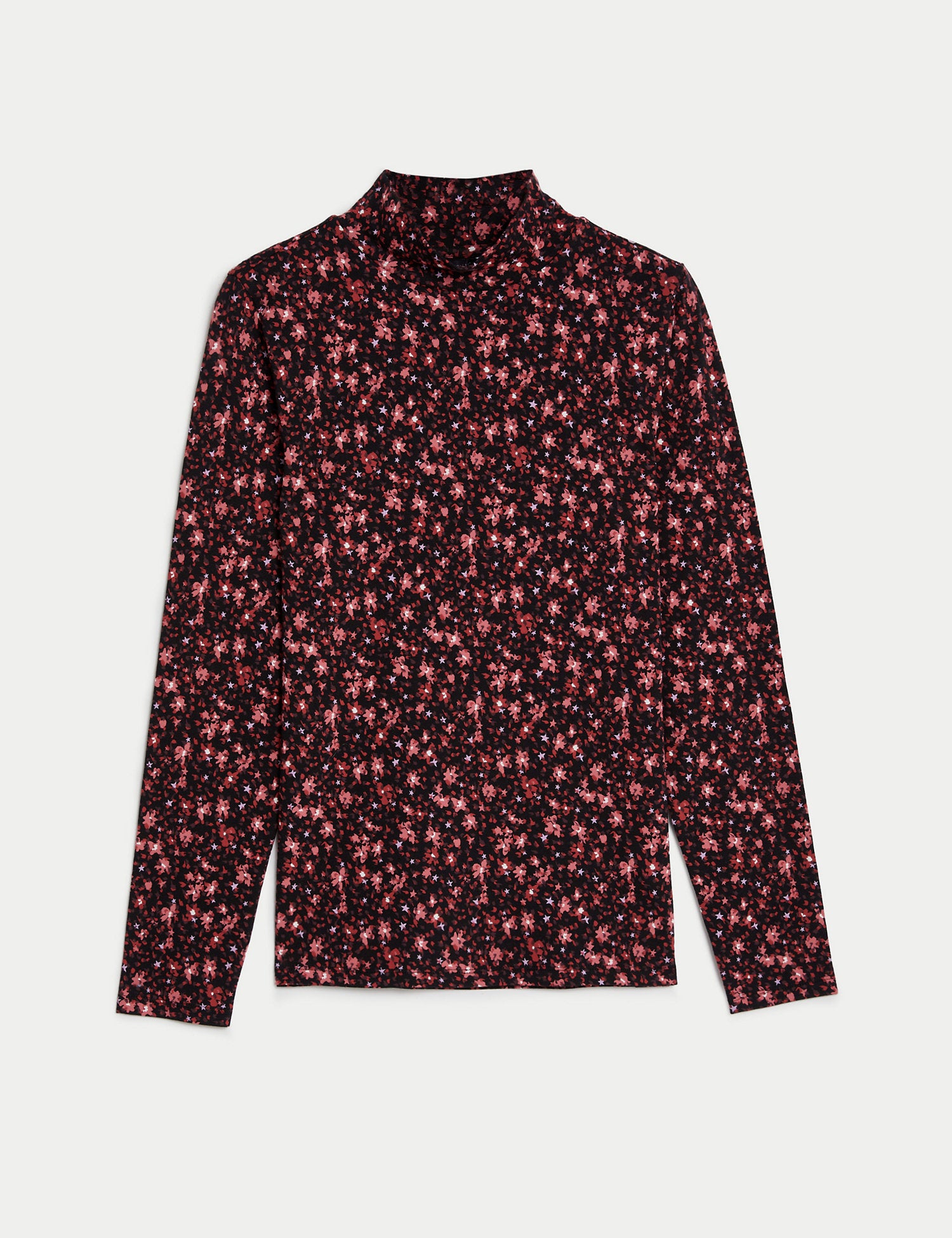 Cotton Rich Printed Slim Fit Top