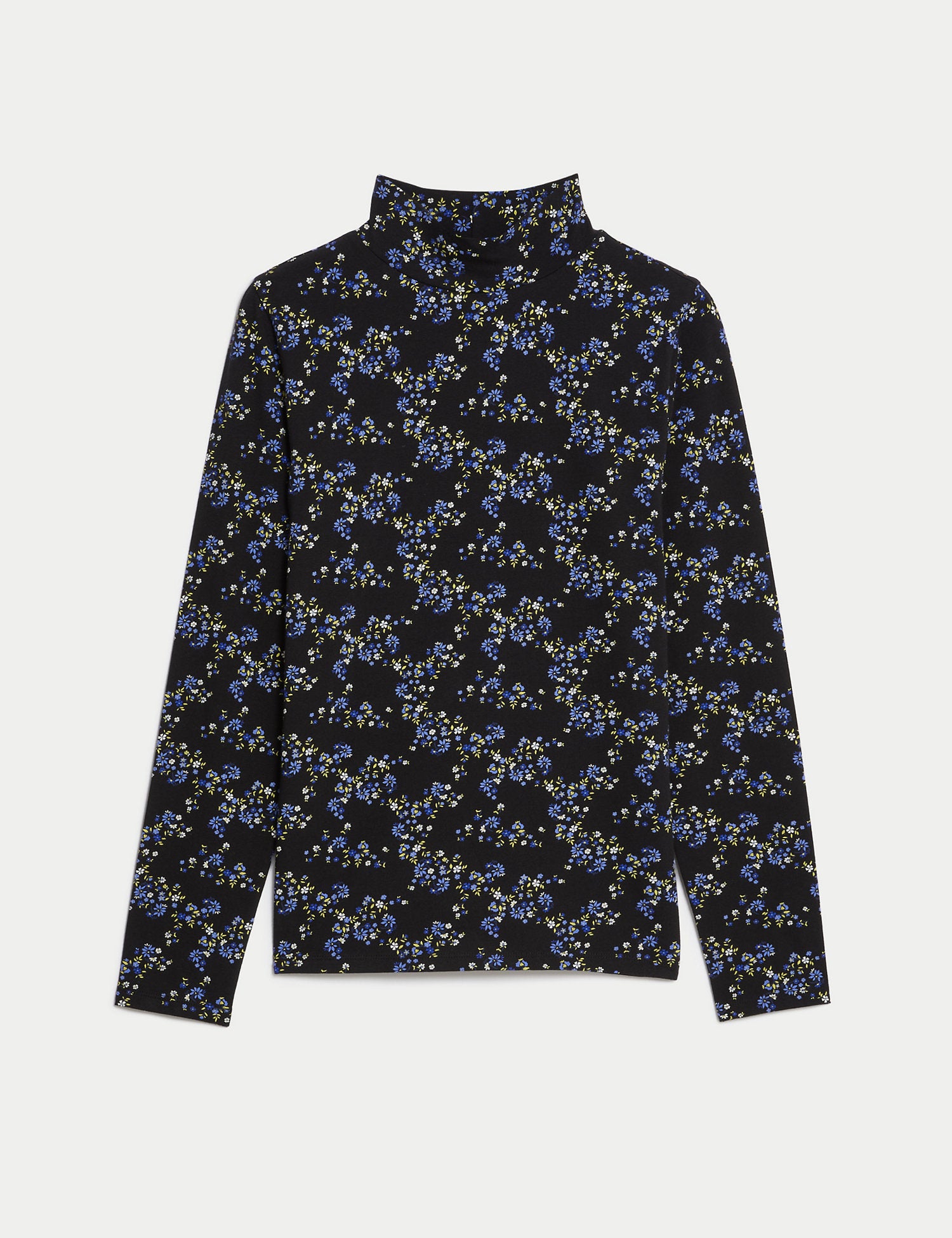 Cotton Rich Printed Slim Fit Top