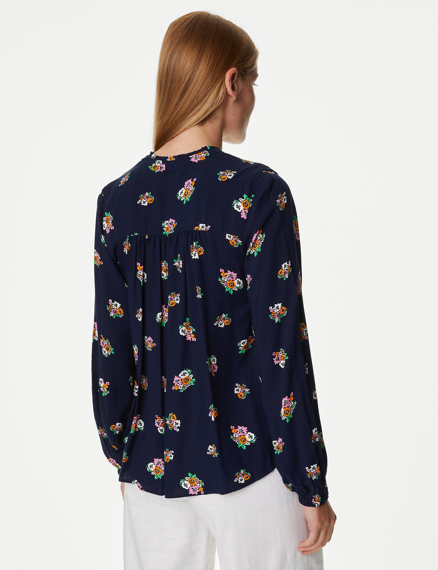 Printed Regular Fit Long Sleeve Blouse