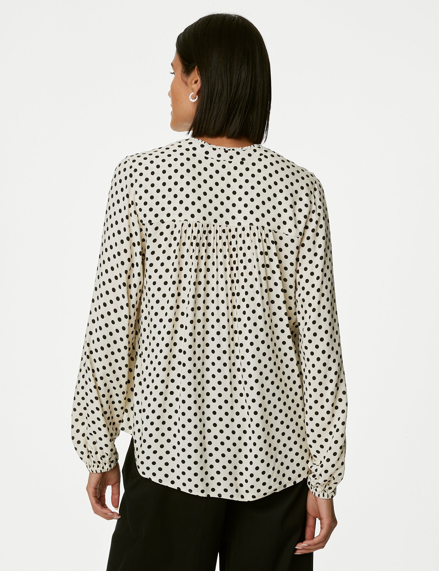 Printed Regular Fit Long Sleeve Blouse