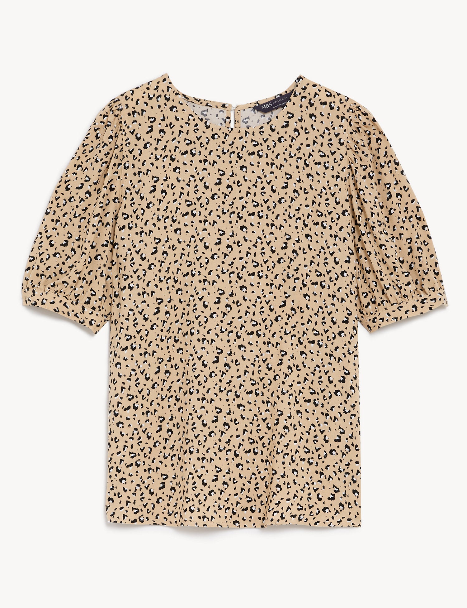 Printed Puff Sleeve Blouse