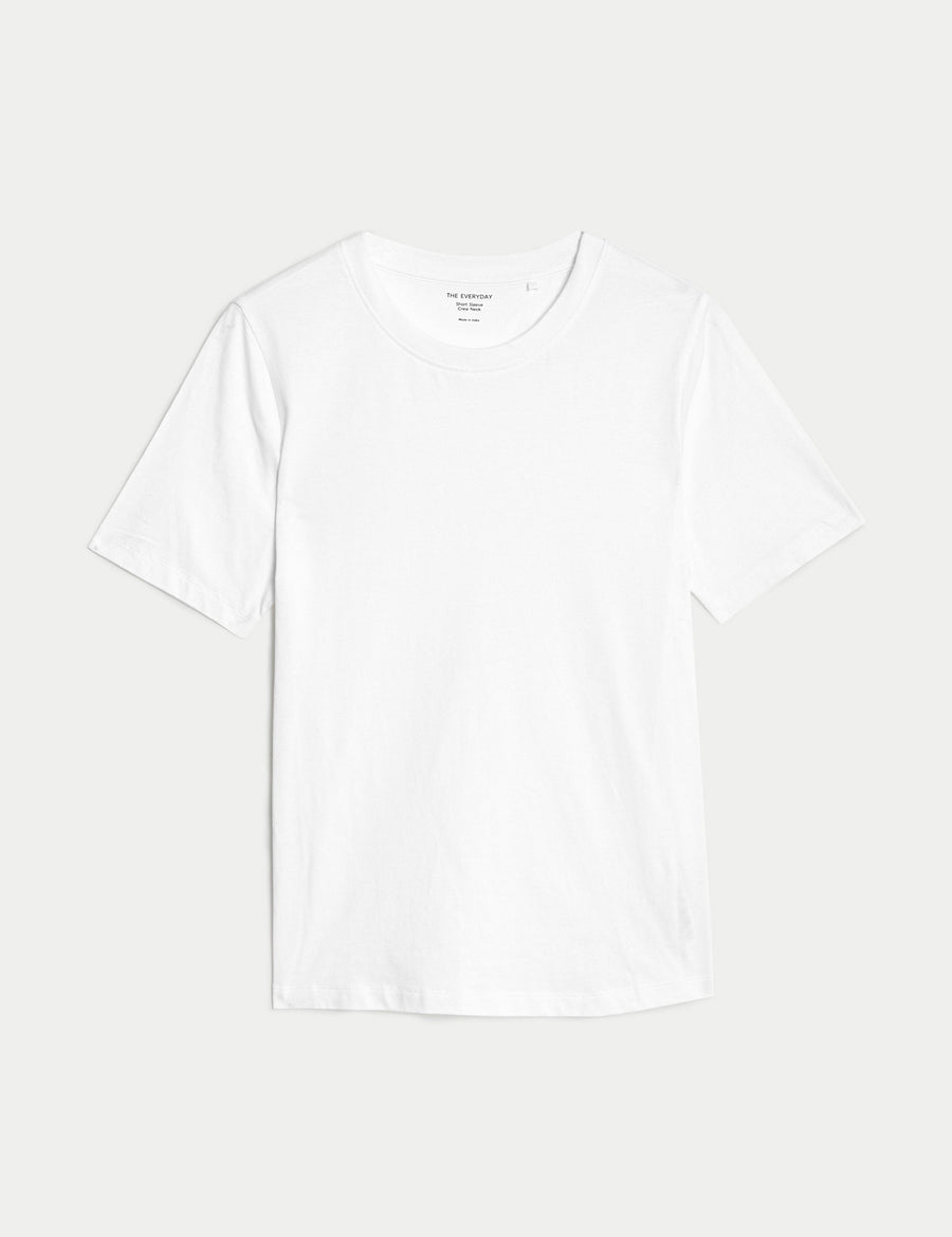 Pure Cotton Crew Neck T-Shirt