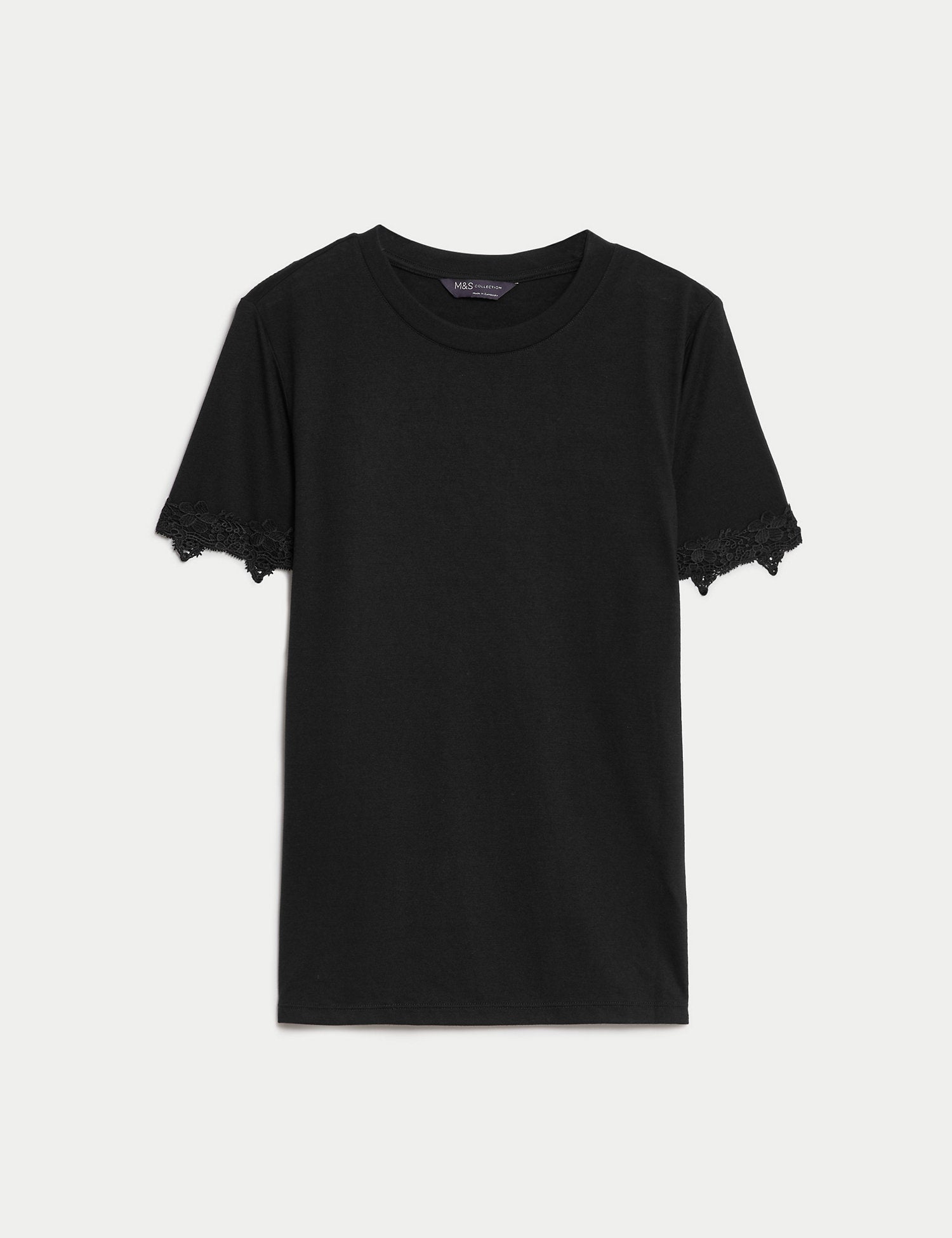 Jersey Lace Detail T-Shirt
