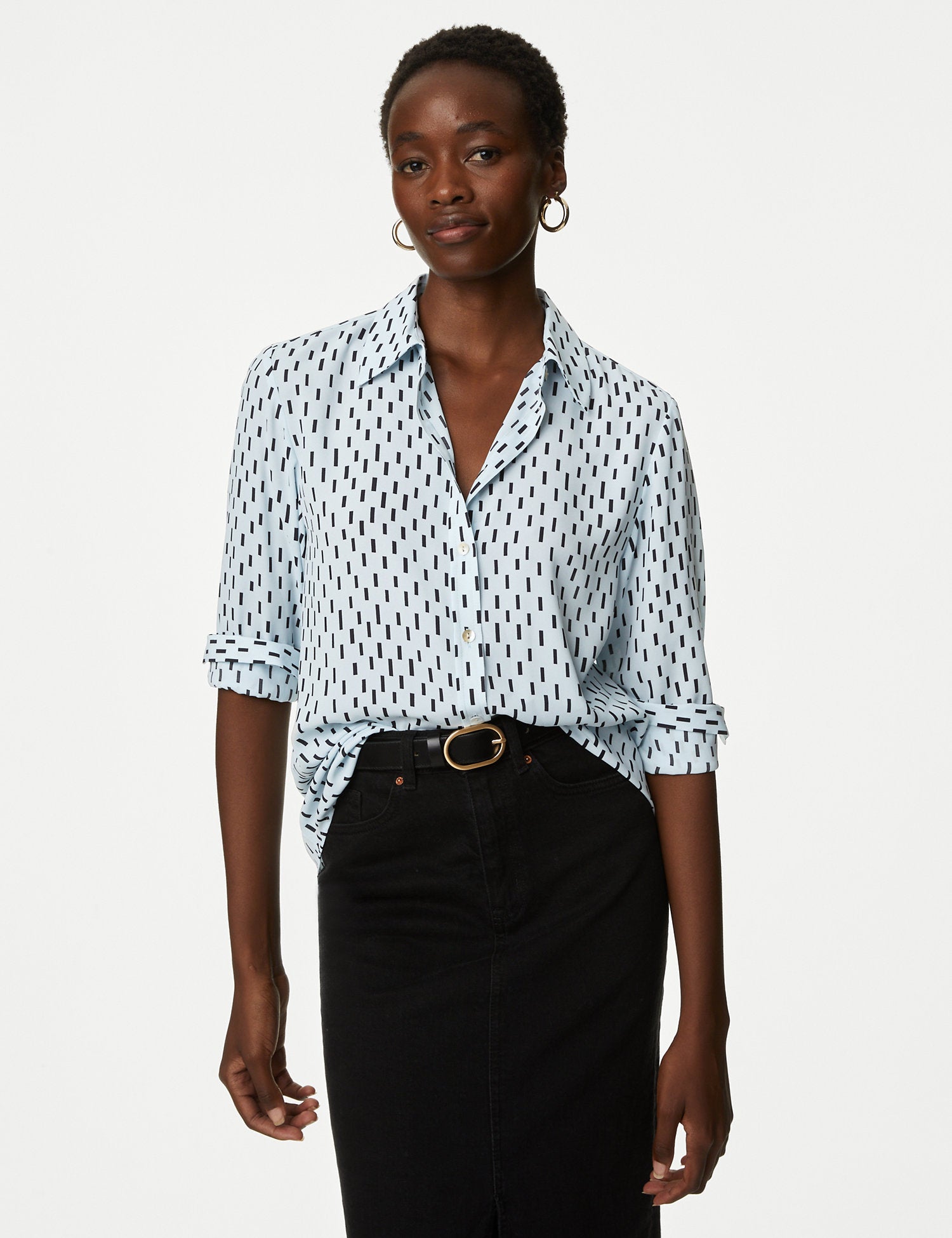 Printed Collared Shirt