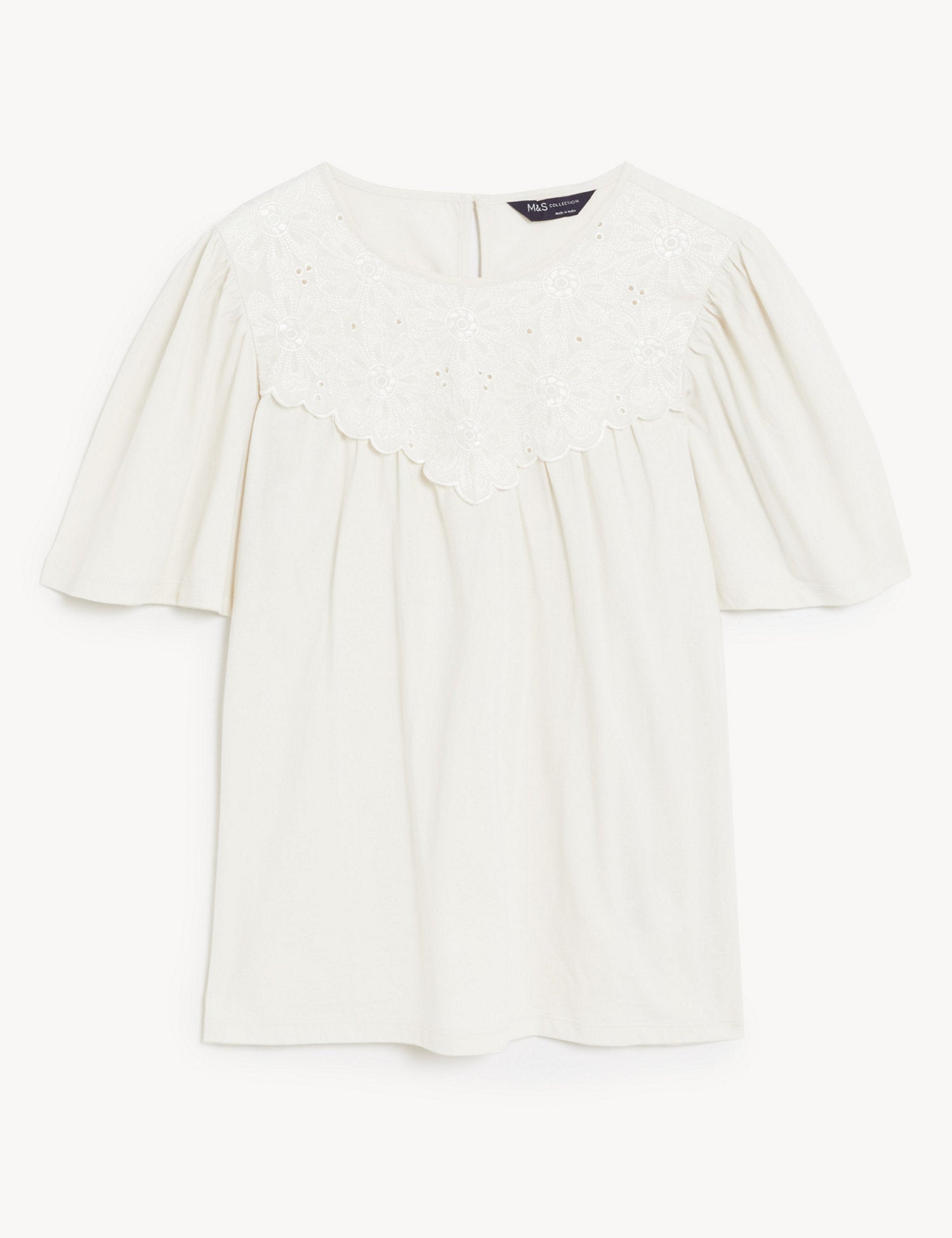 Jersey Embroidered Regular Fit Top