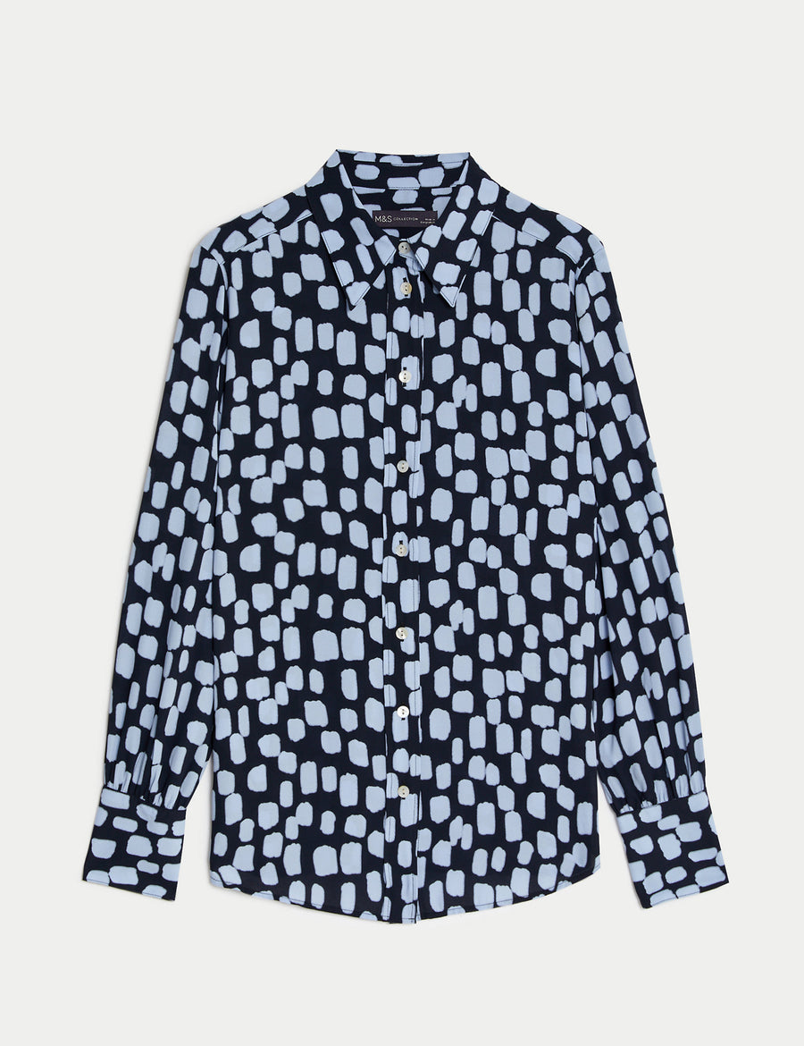 Printed Collared Shirt