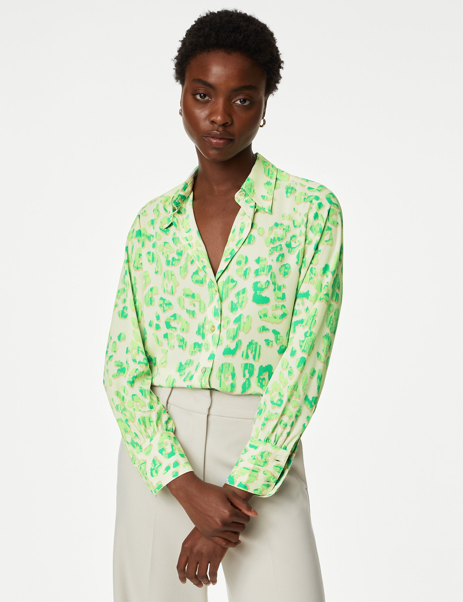Printed Collared Shirt