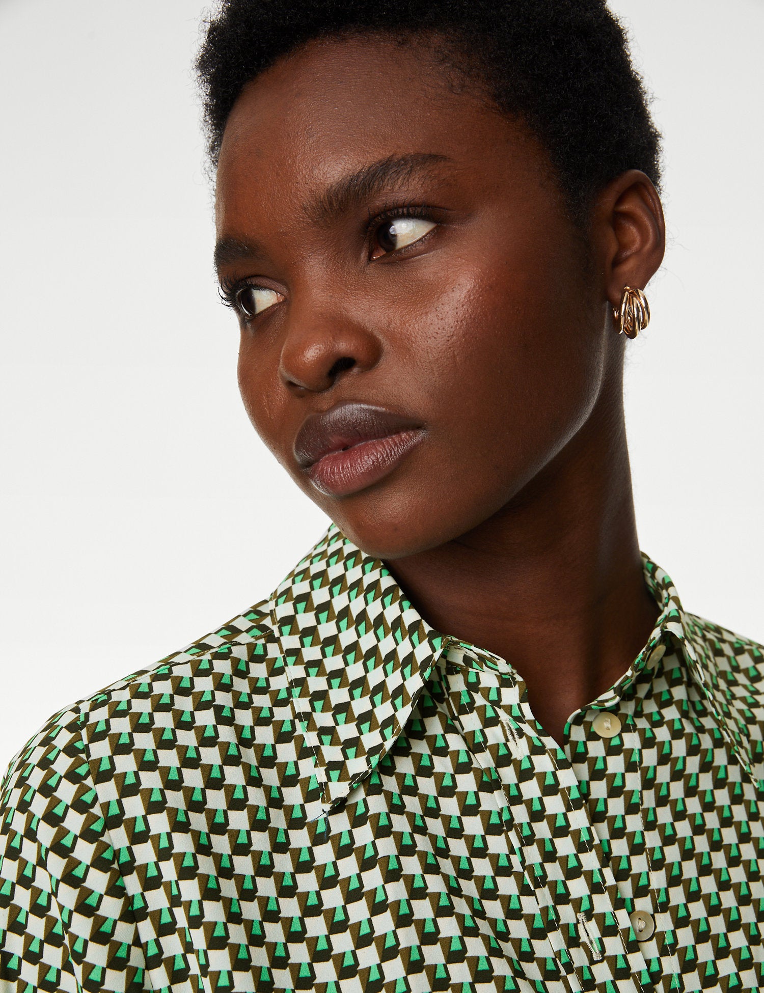 Printed Collared Shirt