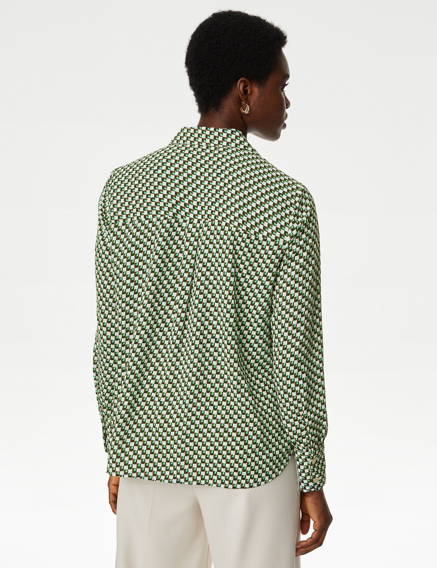 Printed Collared Shirt