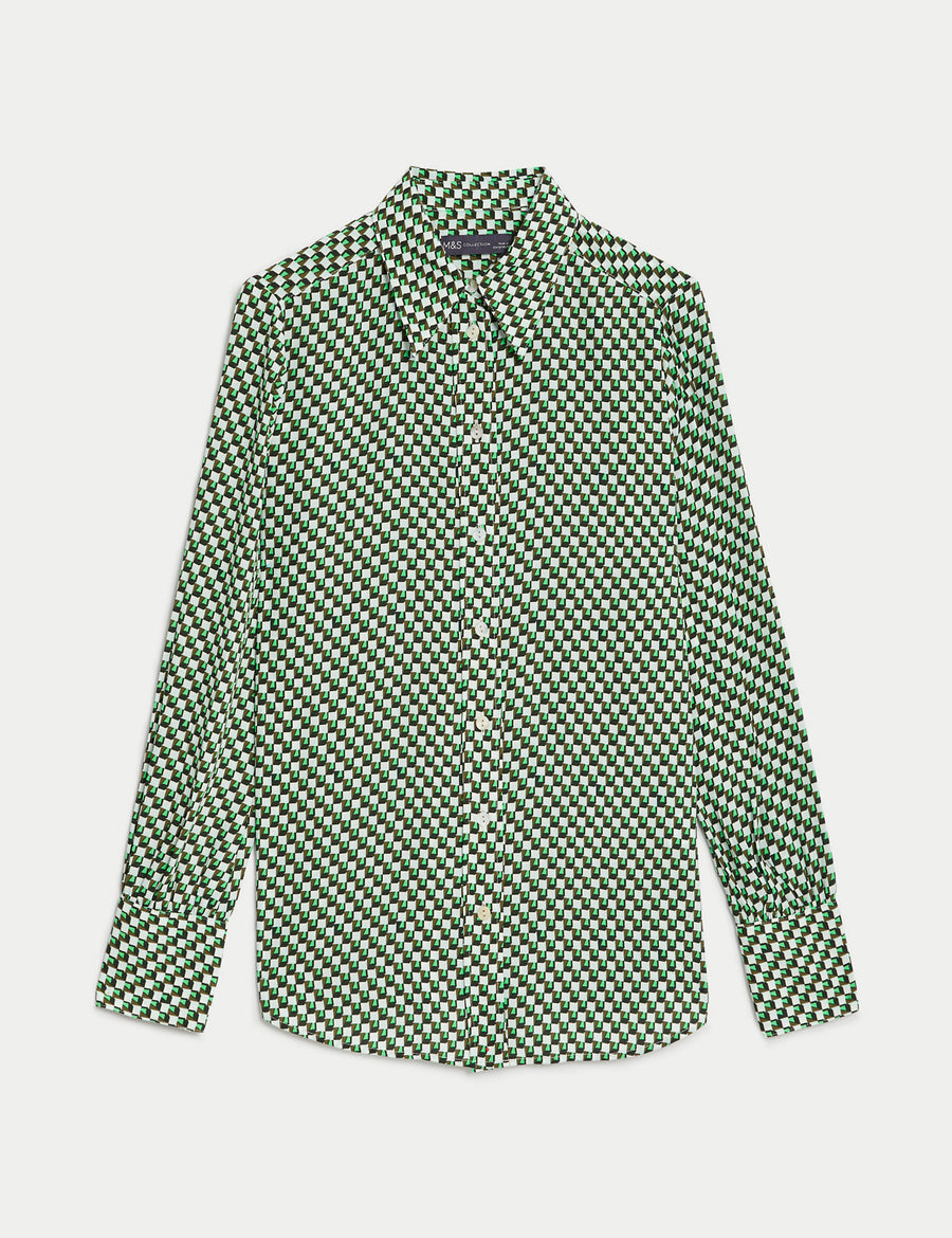 Printed Collared Shirt