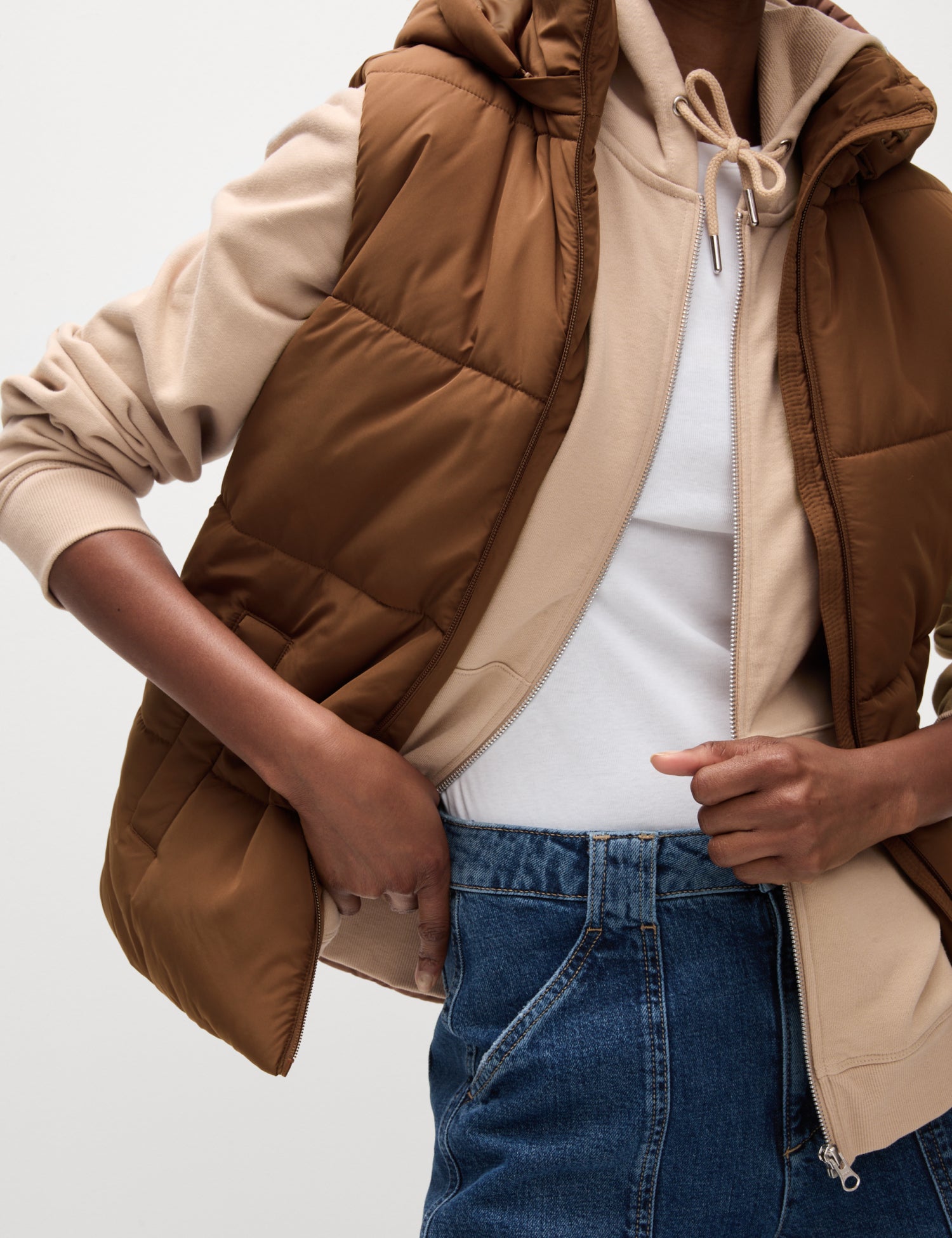 Thermowarmth_x0099_ Hooded Puffer Gilet