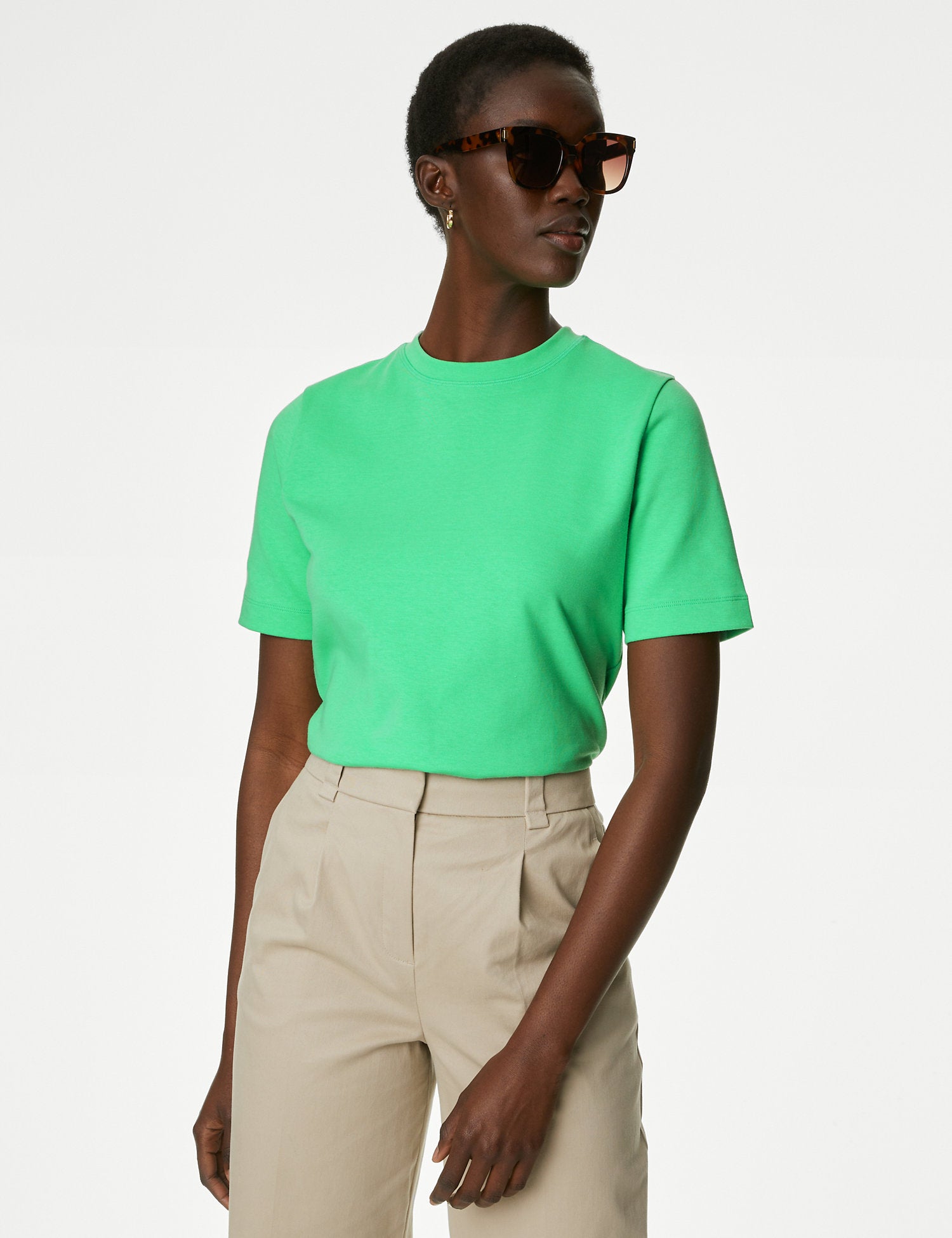 Cotton Rich Crew Neck T-Shirt