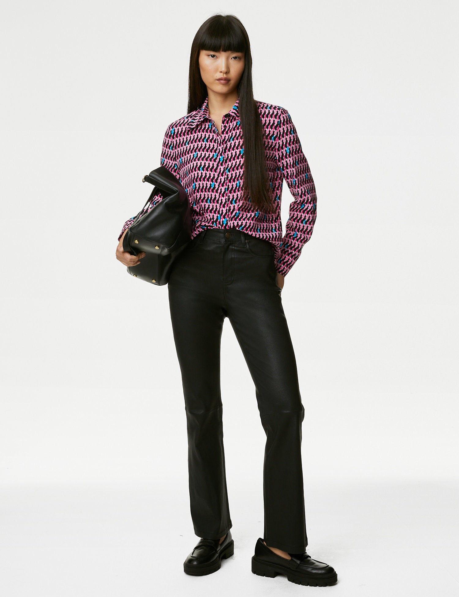 Cupro Rich Printed Shirt