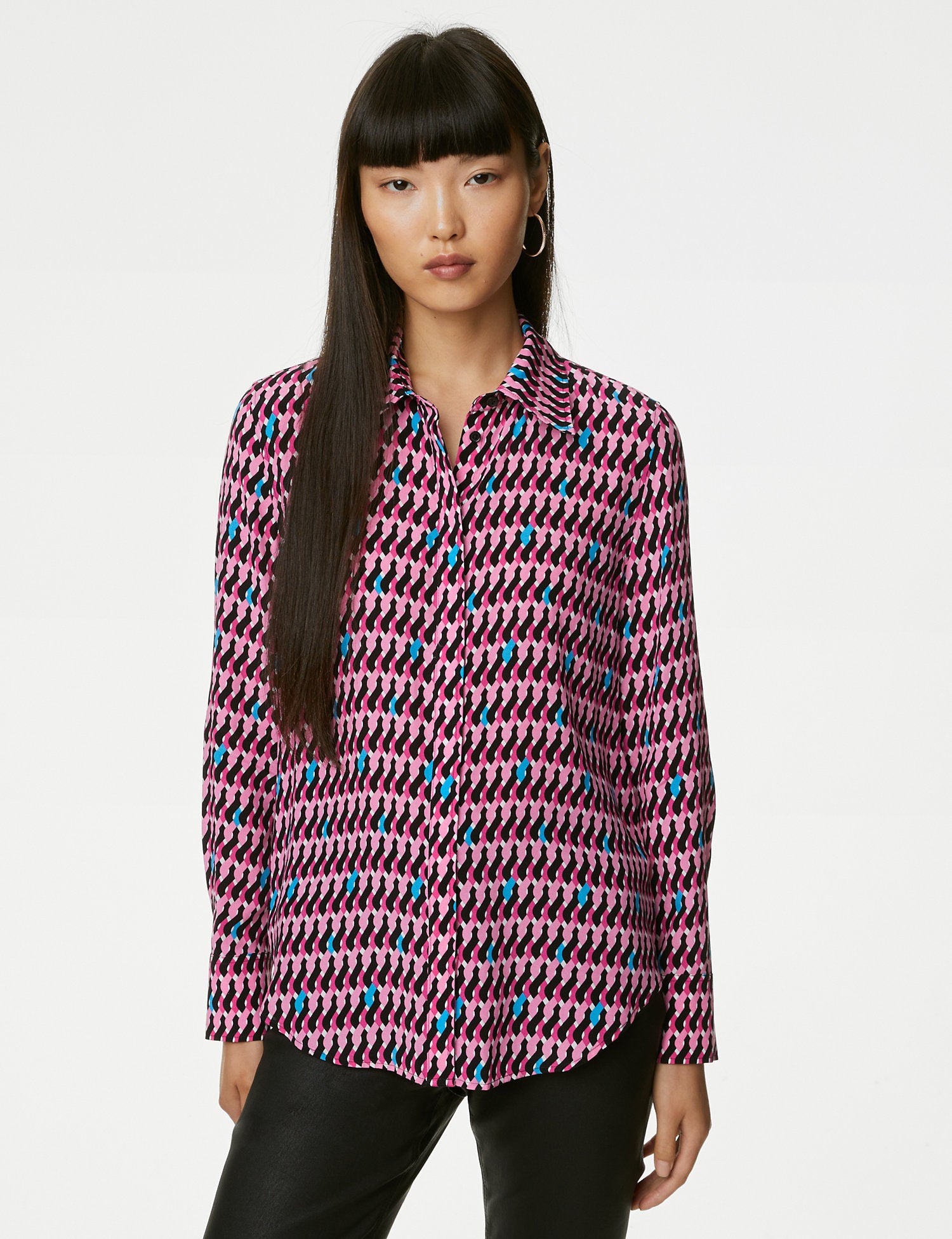 Cupro Rich Printed Shirt