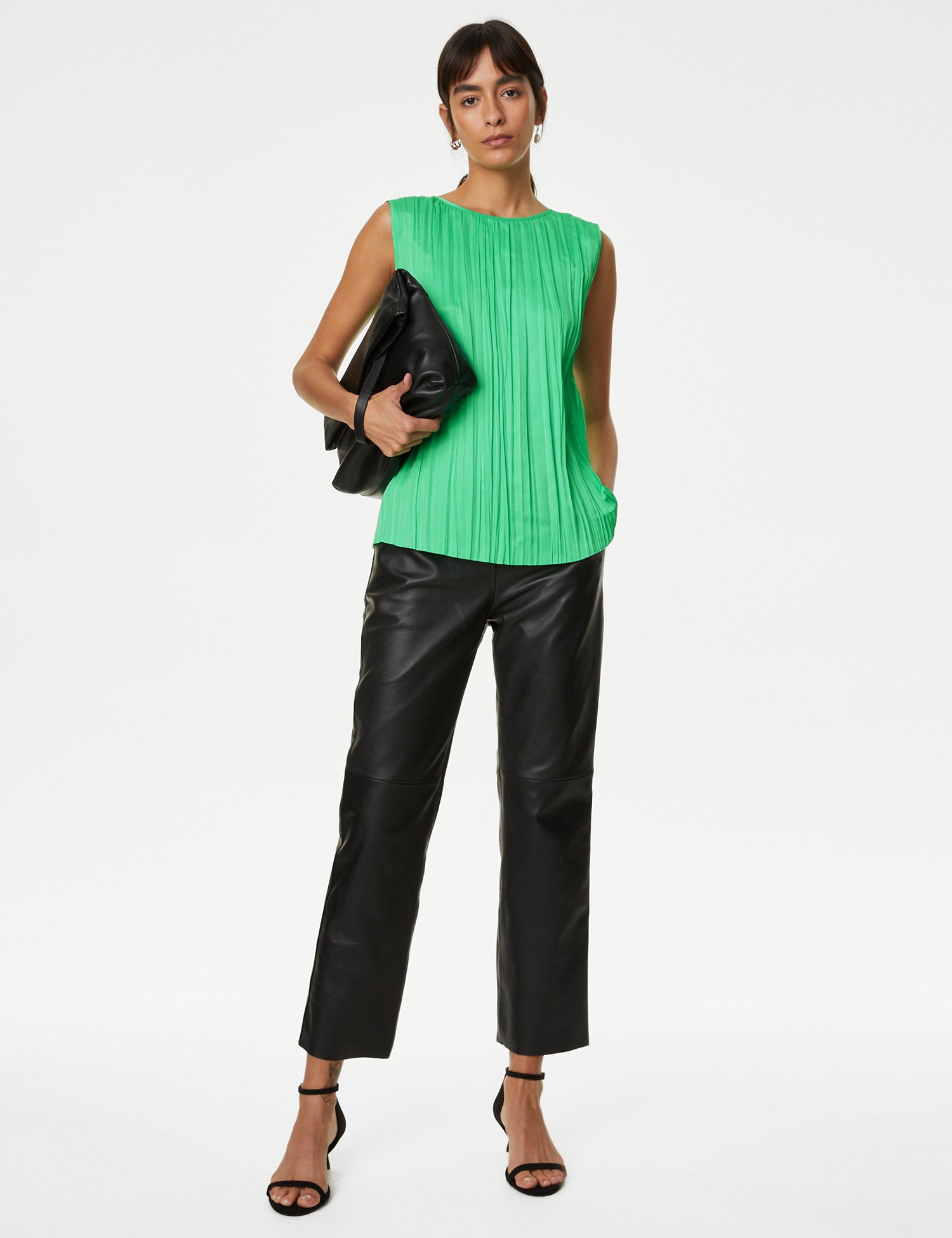 Plisse Vest Top