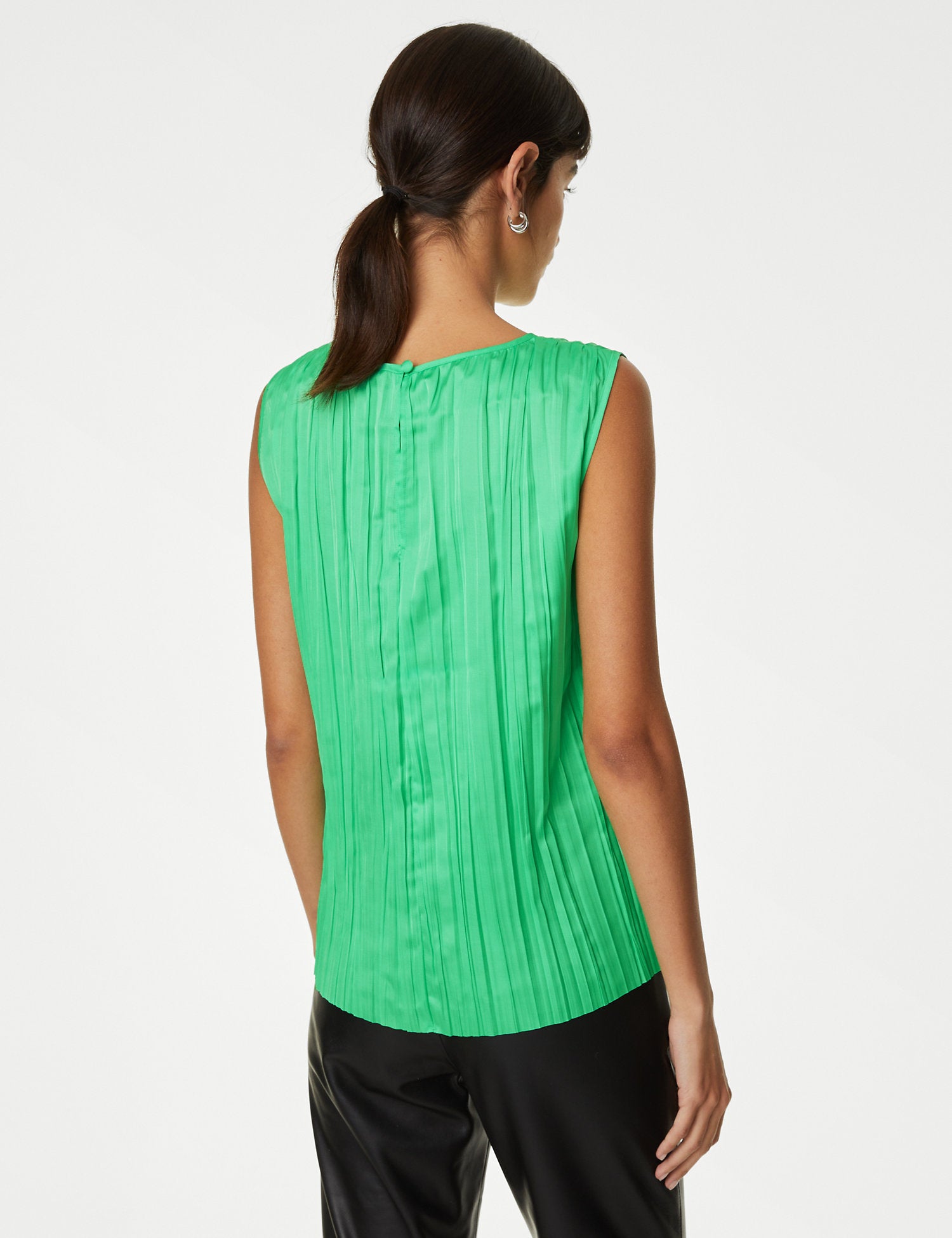 Plisse Vest Top