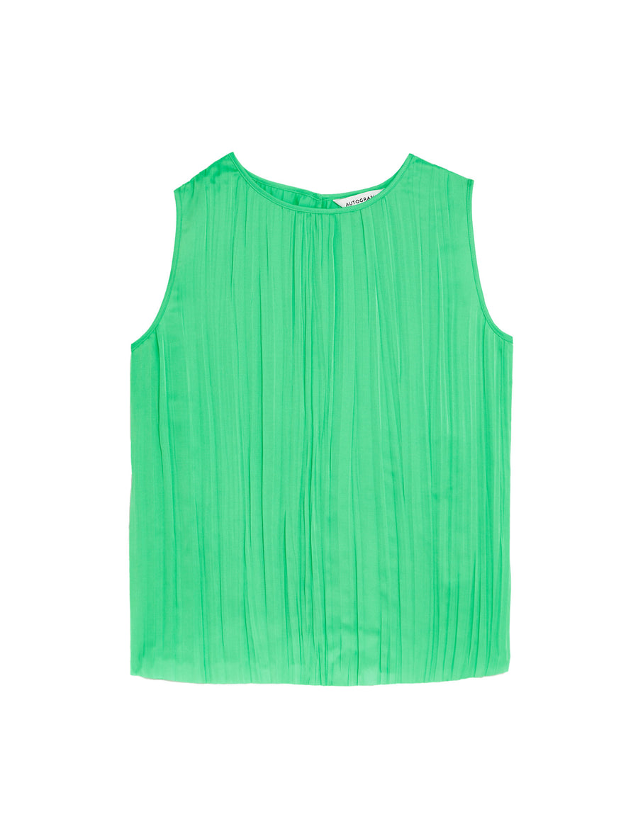 Plisse Vest Top