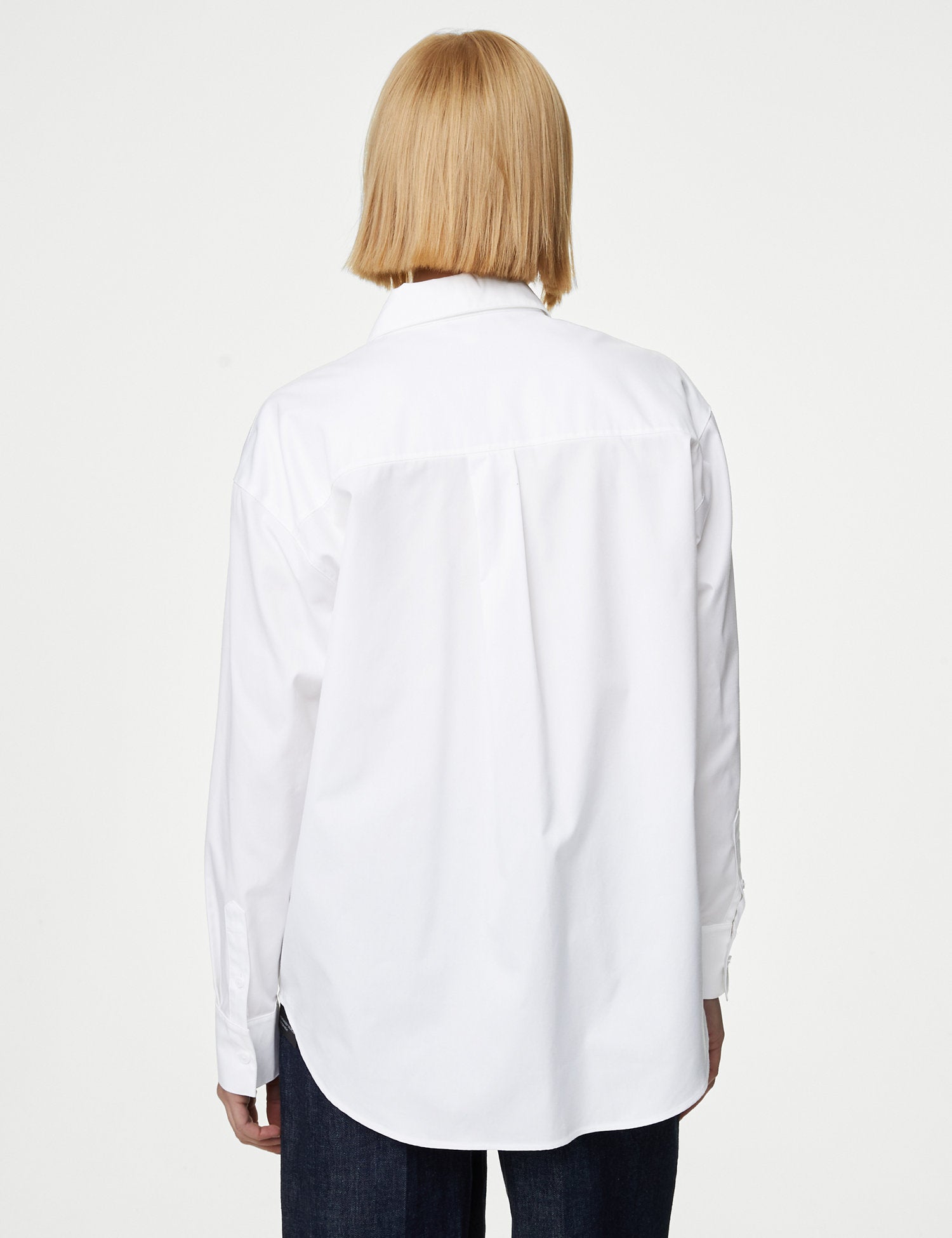 Pure Cotton Collared Relaxed Shirt