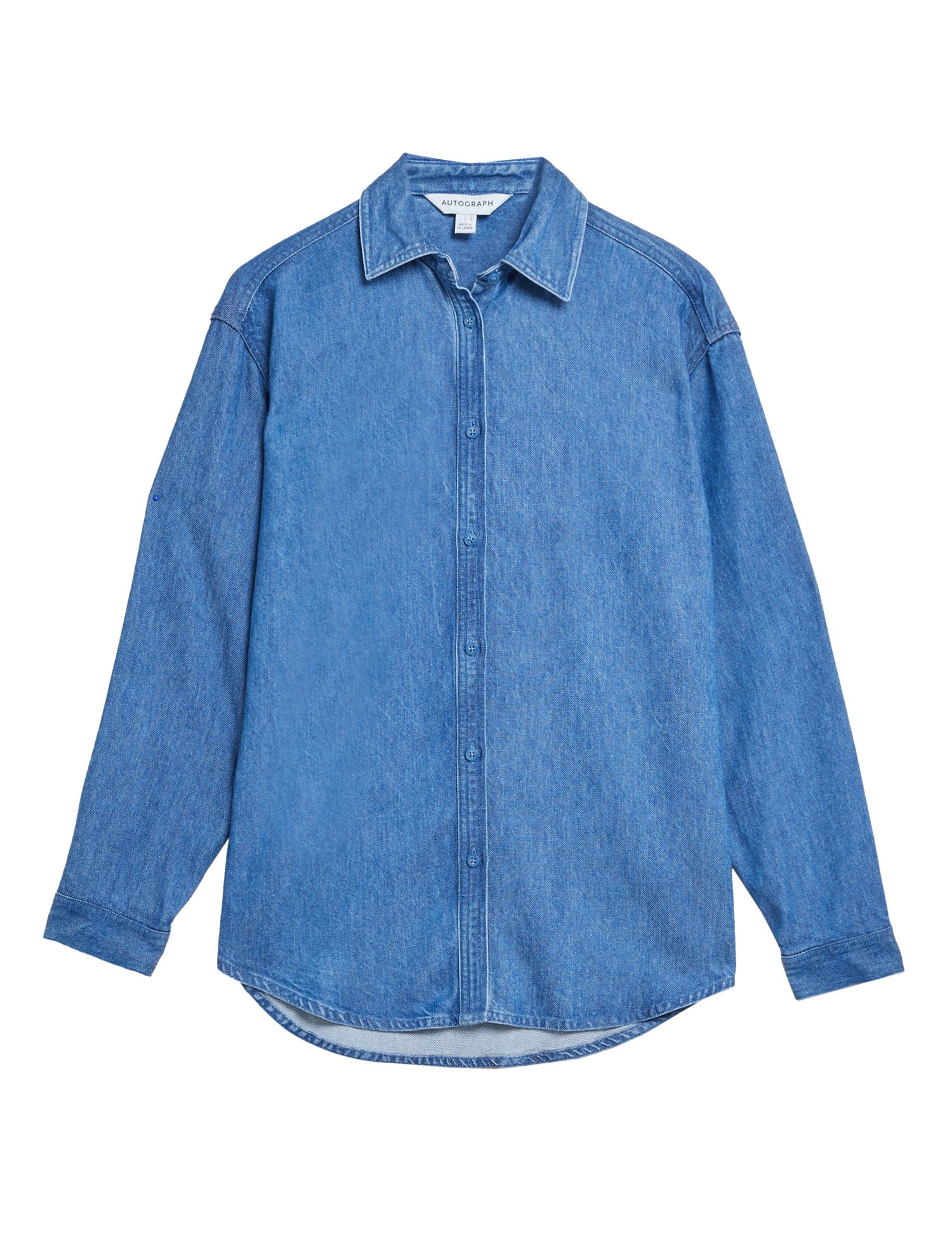 Lyocell Denim Collared Shirt