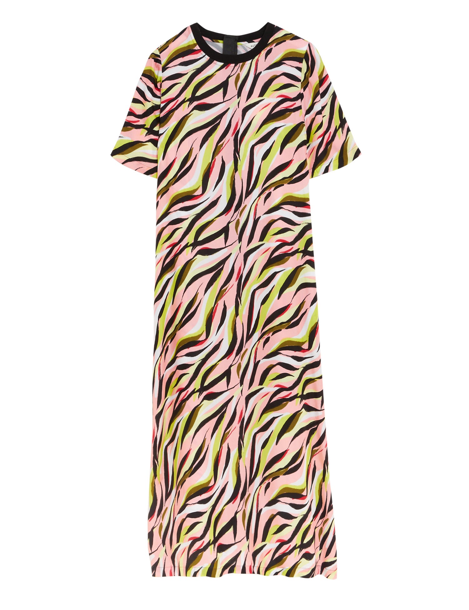 Cupro Rich Printed Midaxi T-Shirt Dress