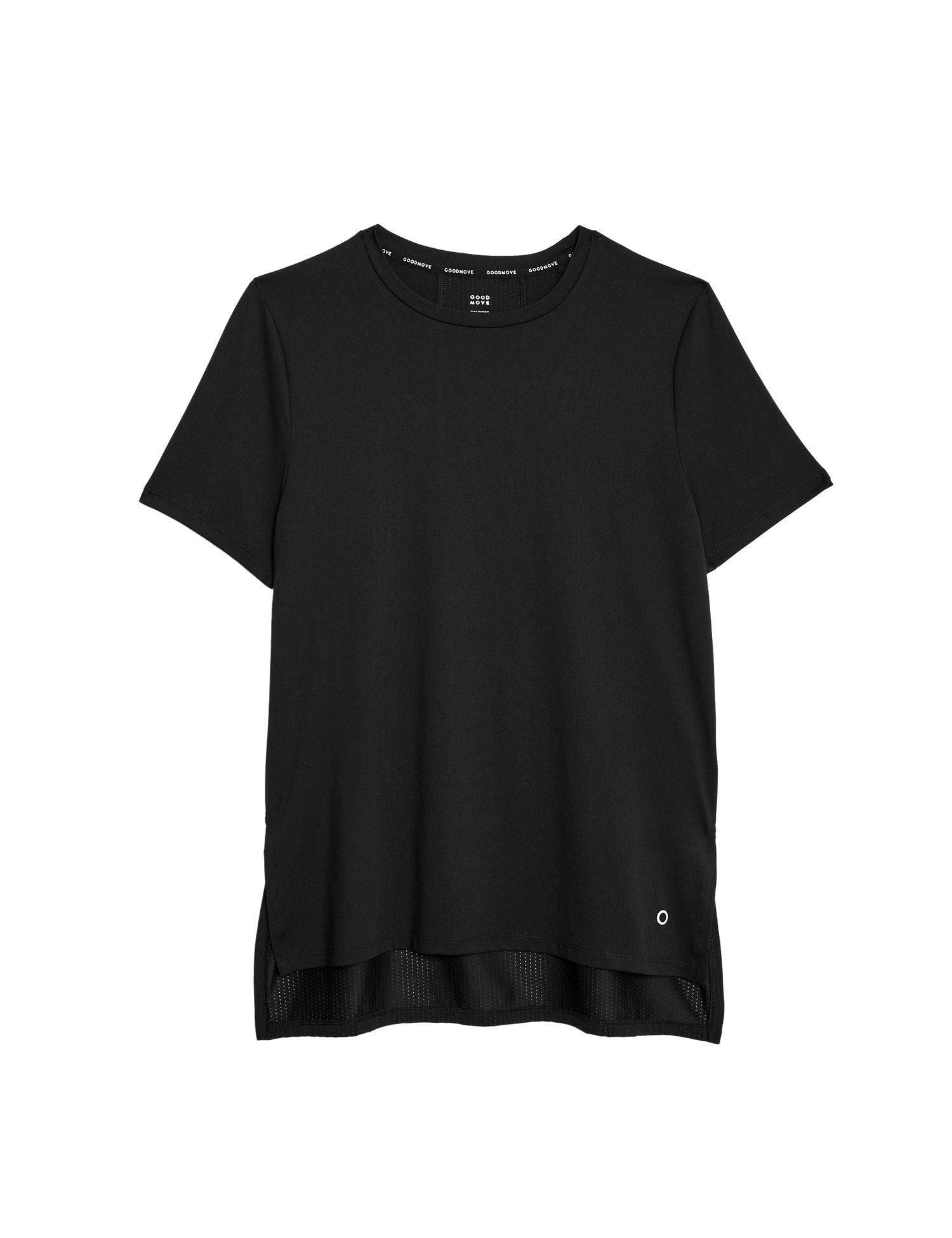 Scoop Neck Mesh Back T-Shirt