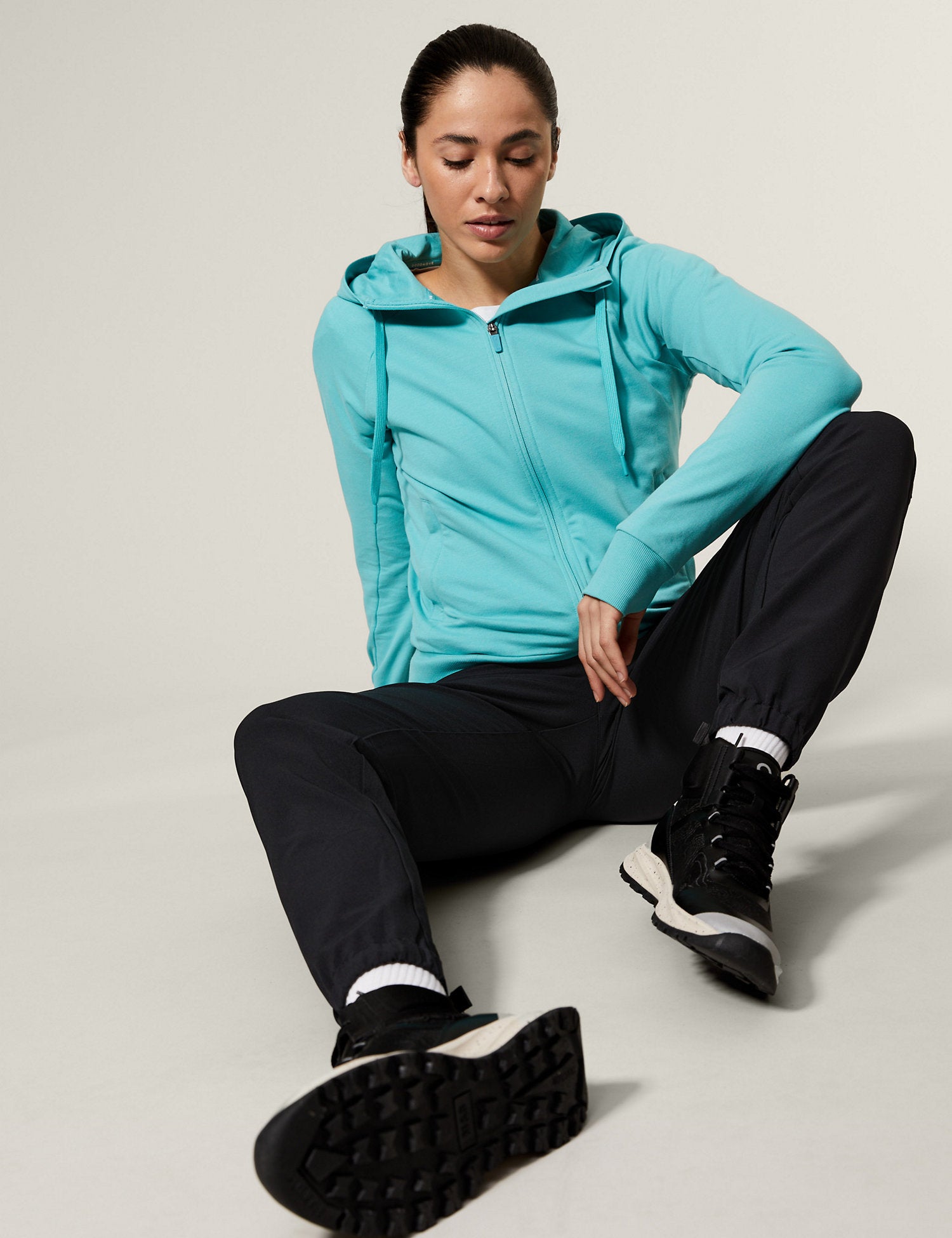 Cotton Rich Zip Up Hoodie