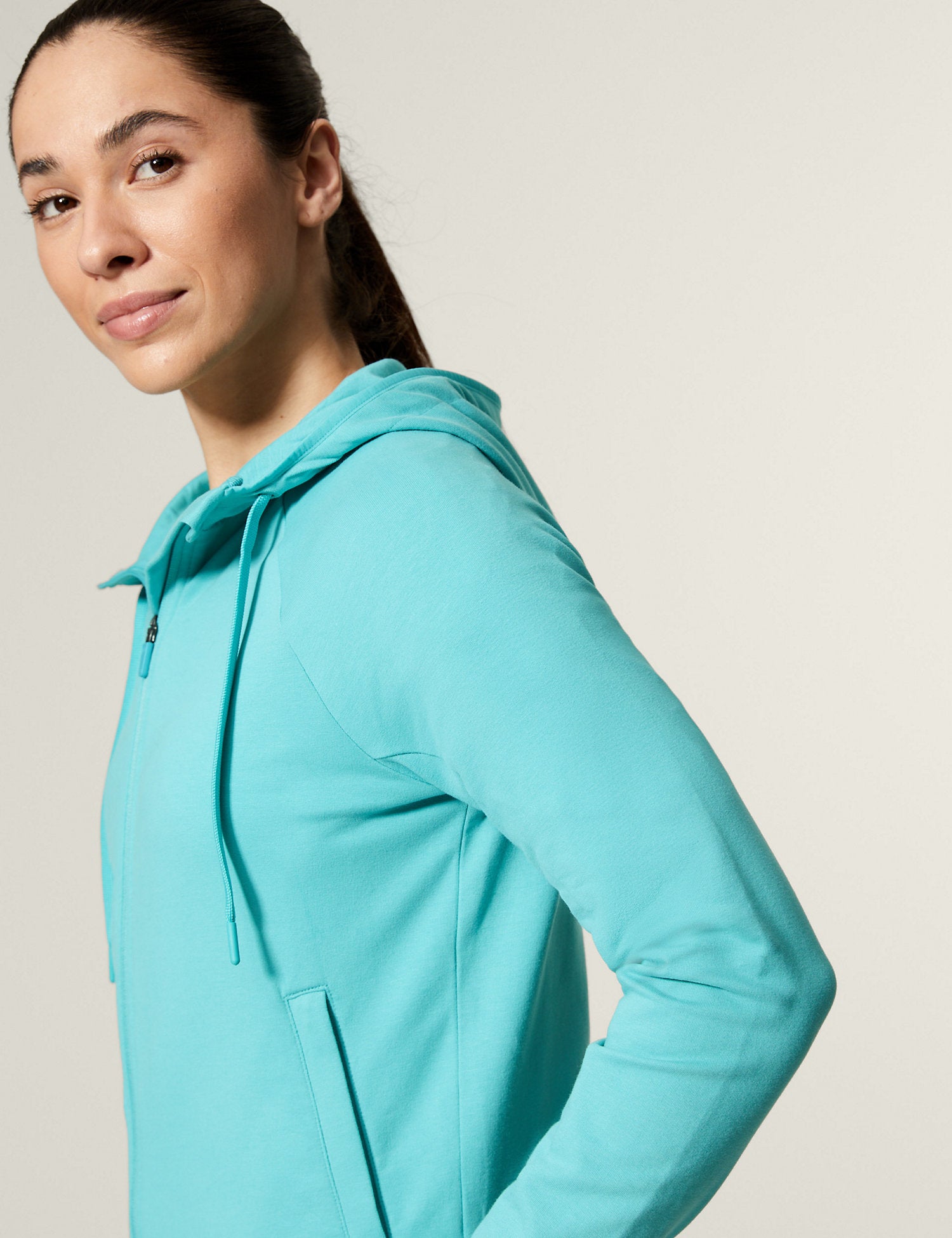 Cotton Rich Zip Up Hoodie