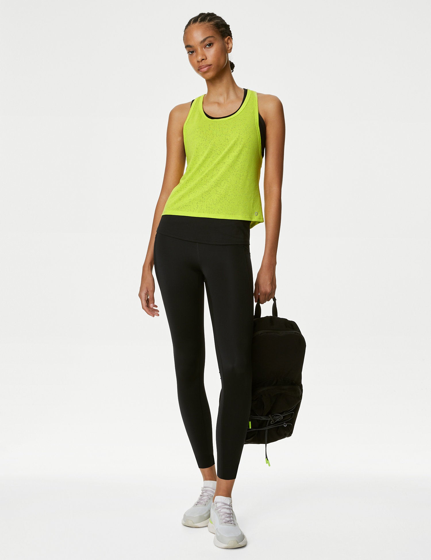 Scoop Neck 2-in-1 Sleeveless Vest Top