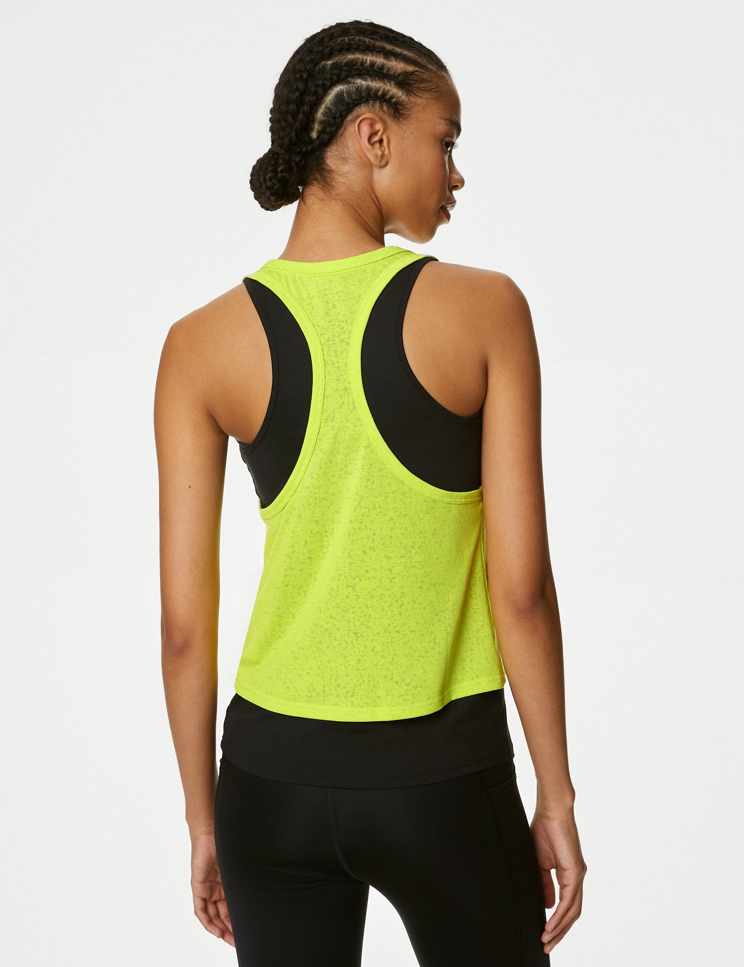 Scoop Neck 2-in-1 Sleeveless Vest Top