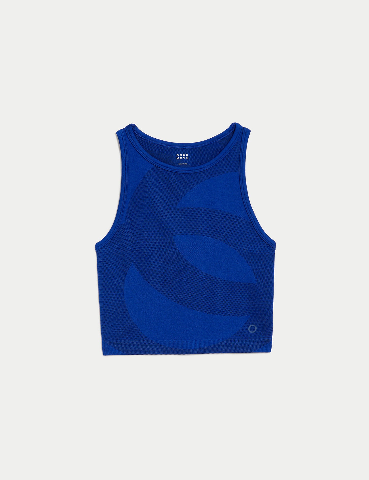 Scoop Neck Seamless Fitted Crop Top