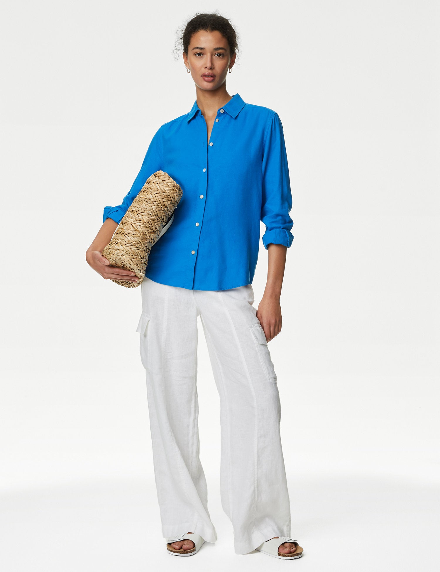 Linen Rich Collared Shirt